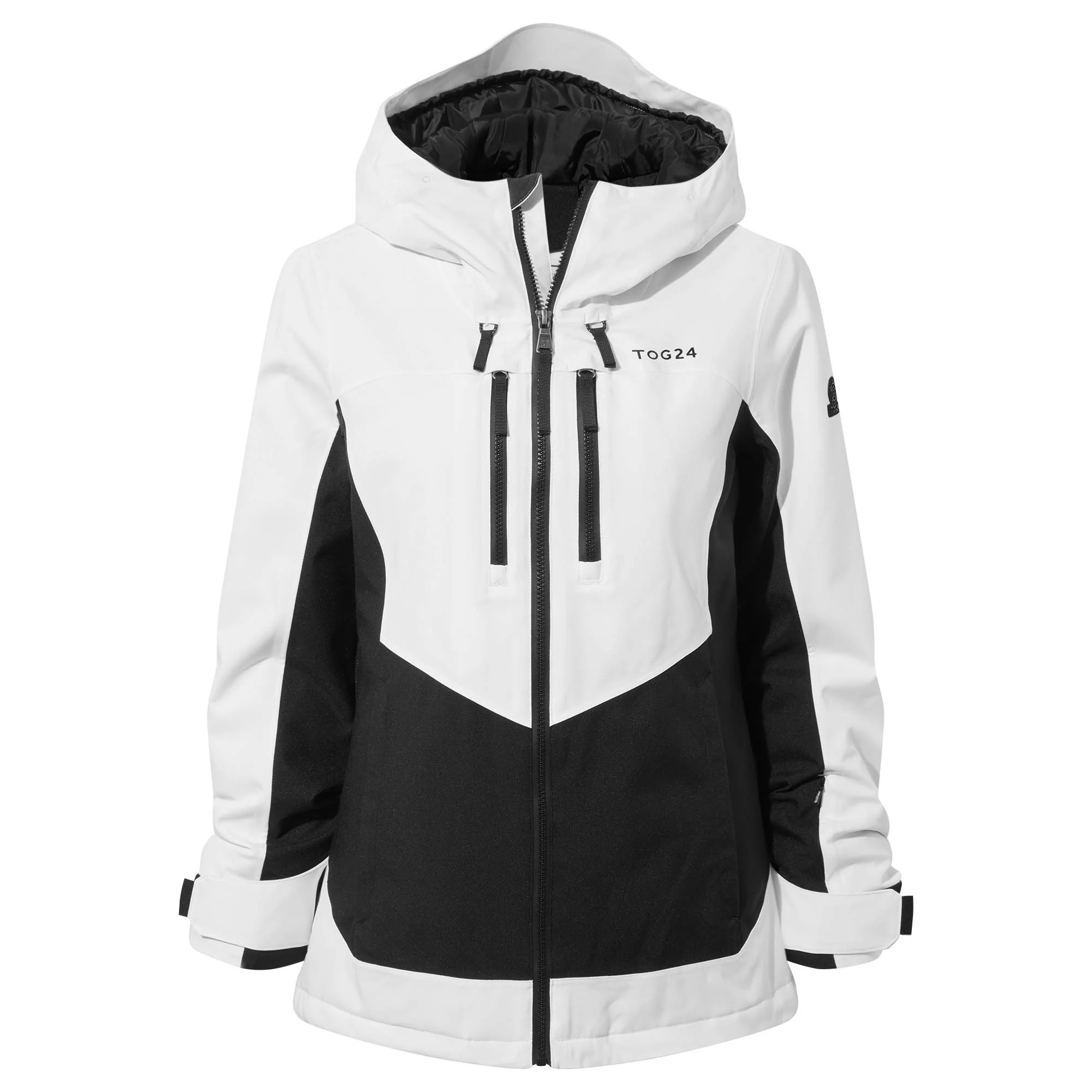 Montana Womens Ski Jacket - Black/Optic White - Image 7