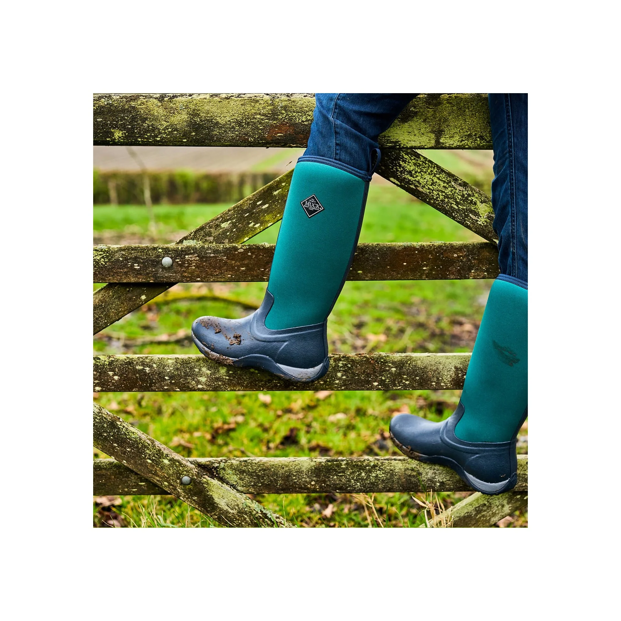 Muck Boots Arctic Adventure Womens Wellington - Navy/Spruce - Image 6