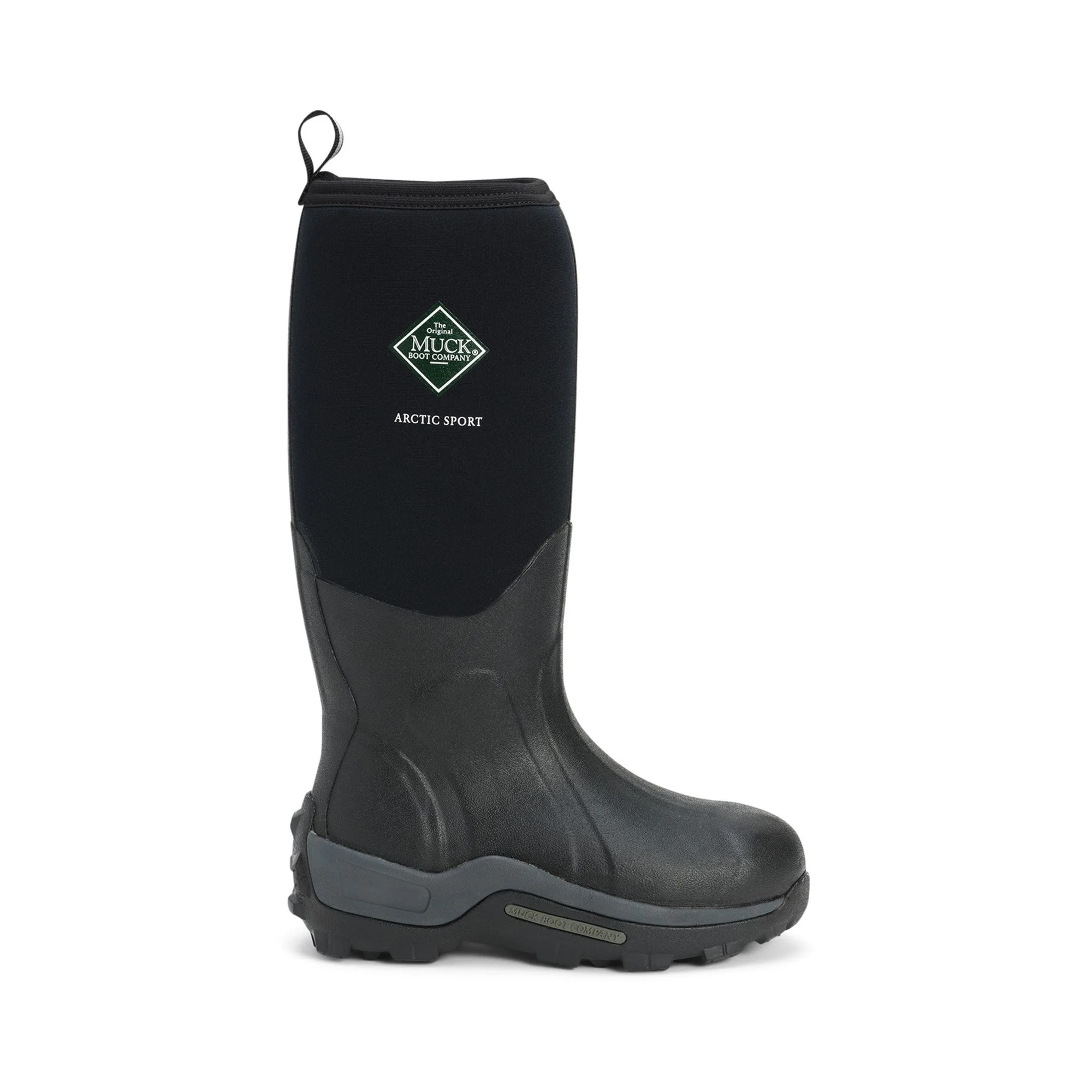Muck Boots Arctic Sport Pull On Wellington Boot - Black/Black - Image 5