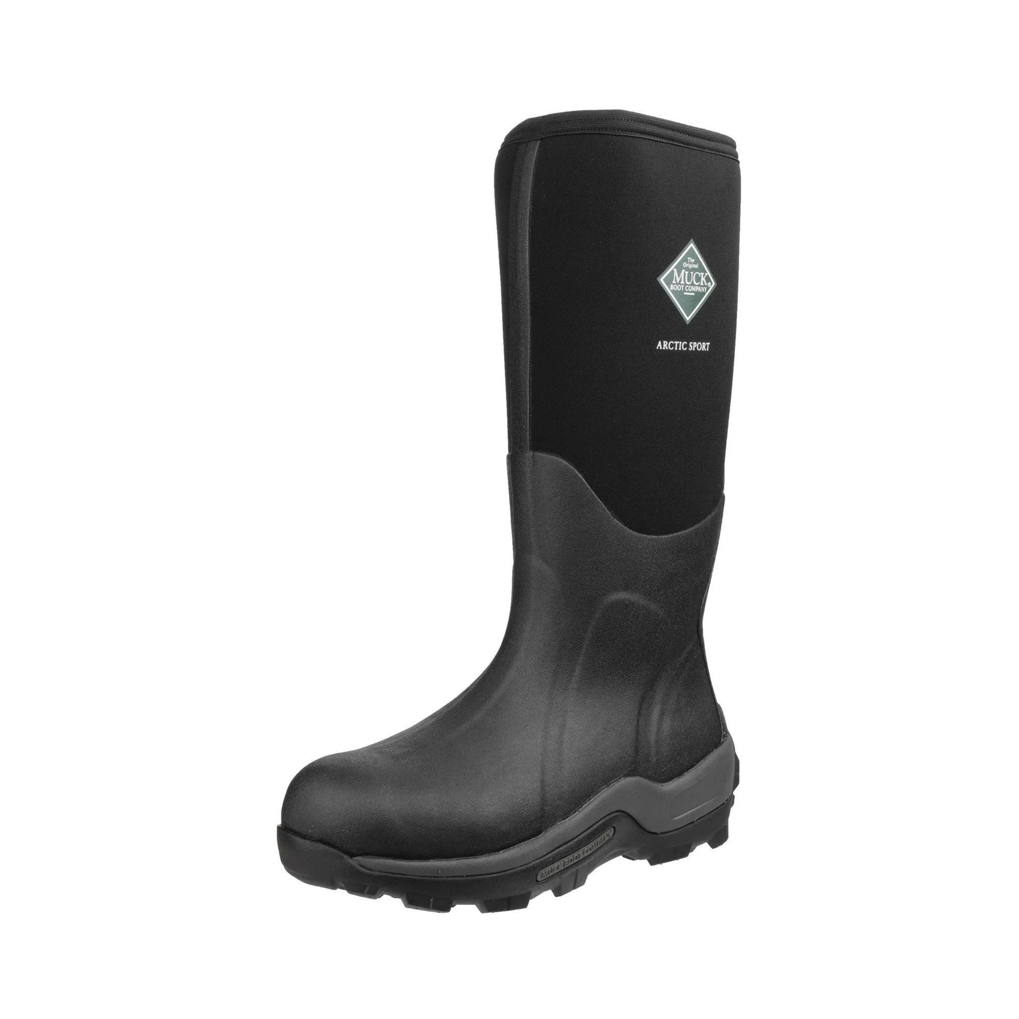 Muck Boots Arctic Sport Pull On Wellington Boot - Black/Black - Image 6