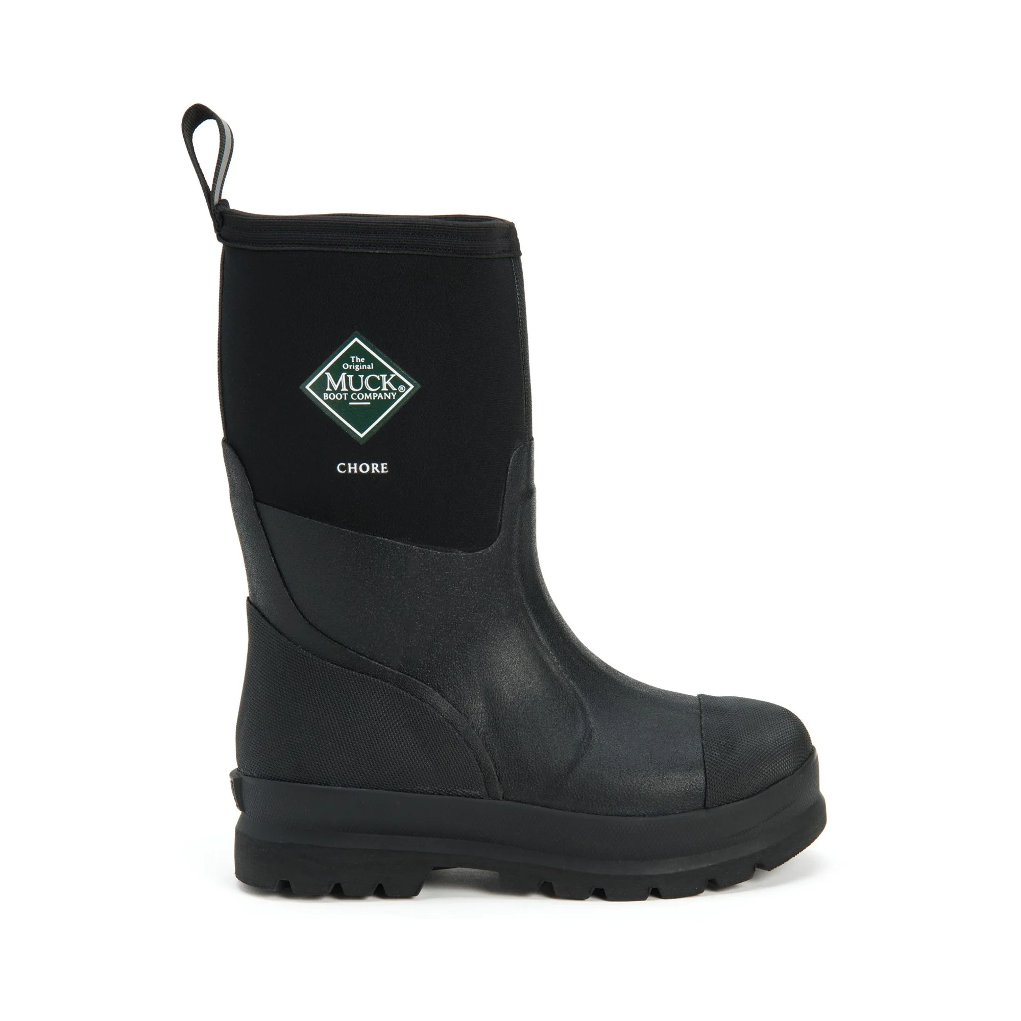 Muck Boots Chore Classic Mid Patterned Unisex Wellington - Black - Image 5