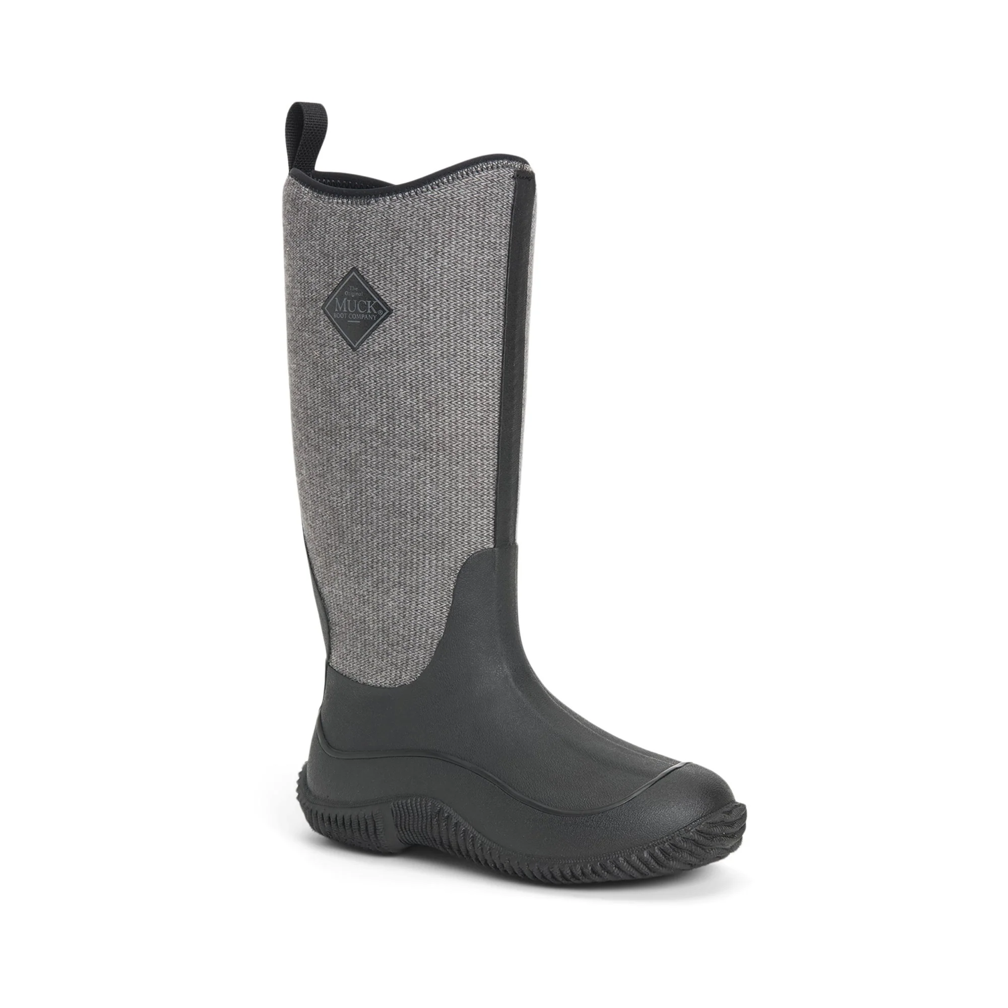 Muck Boots Hale Womens Wellington - Black/Fuzzy Herringbone