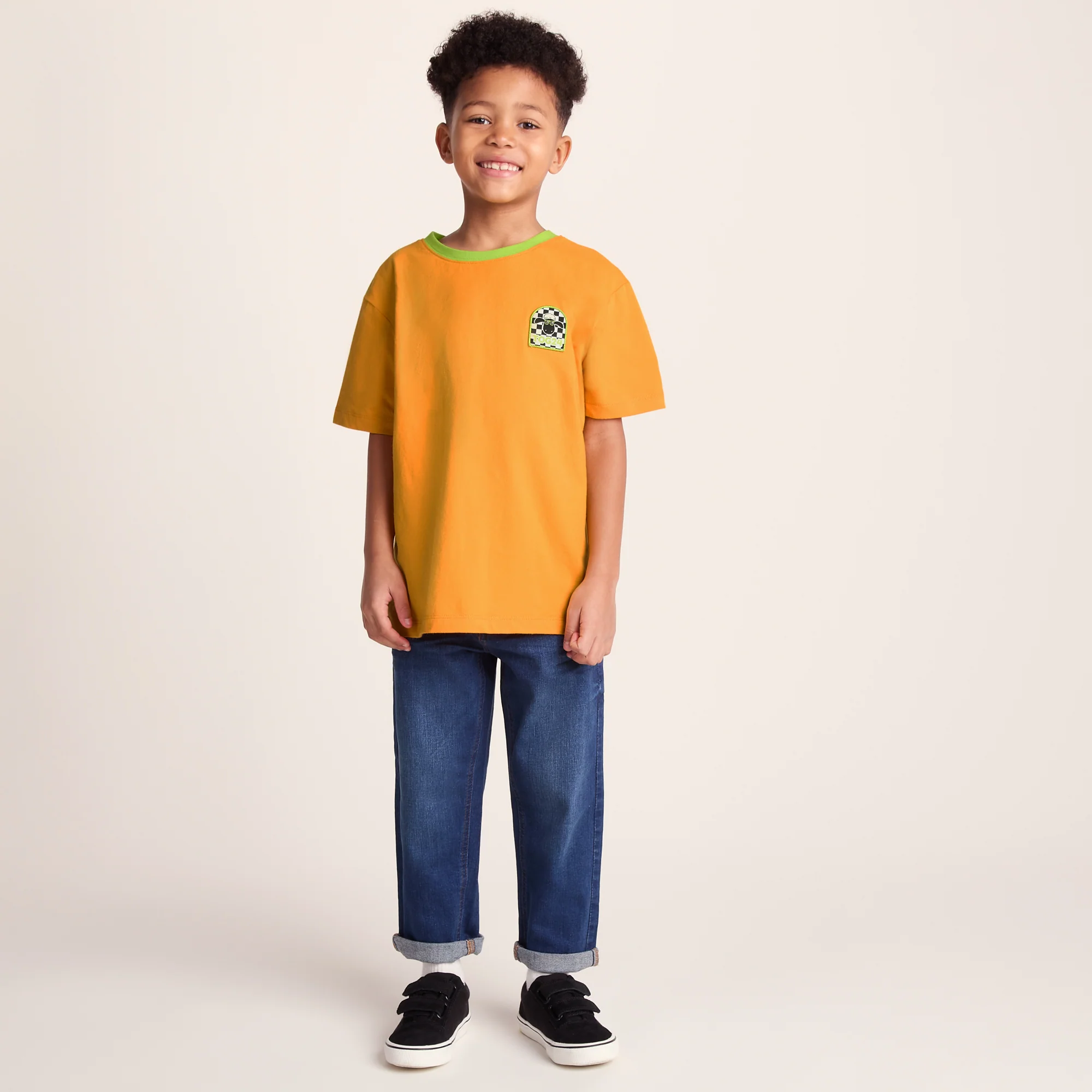 Najdi Kids Shaun the Sheep T-Shirt - Orange Slice - Image 2