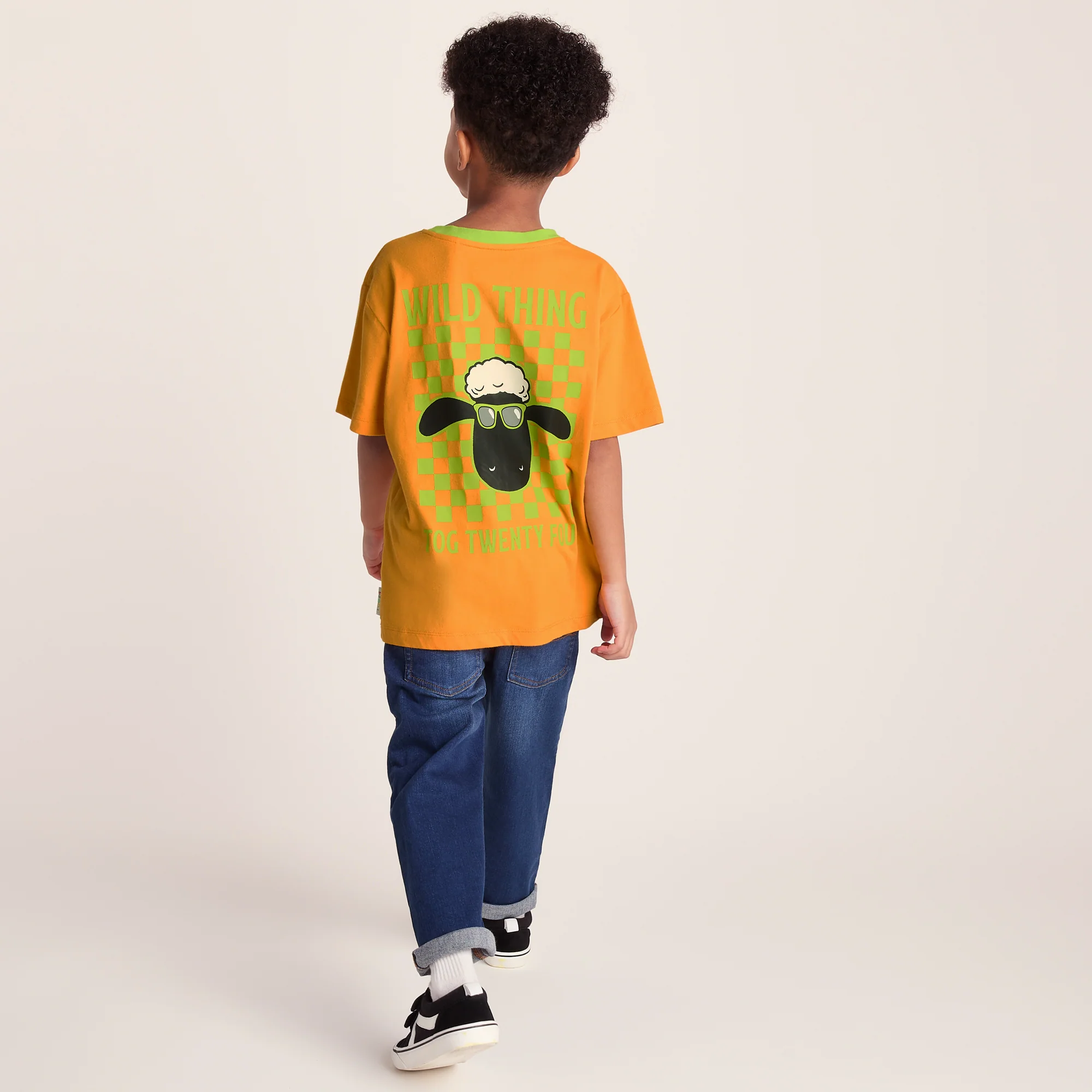Najdi Kids Shaun the Sheep T-Shirt - Orange Slice - Image 3
