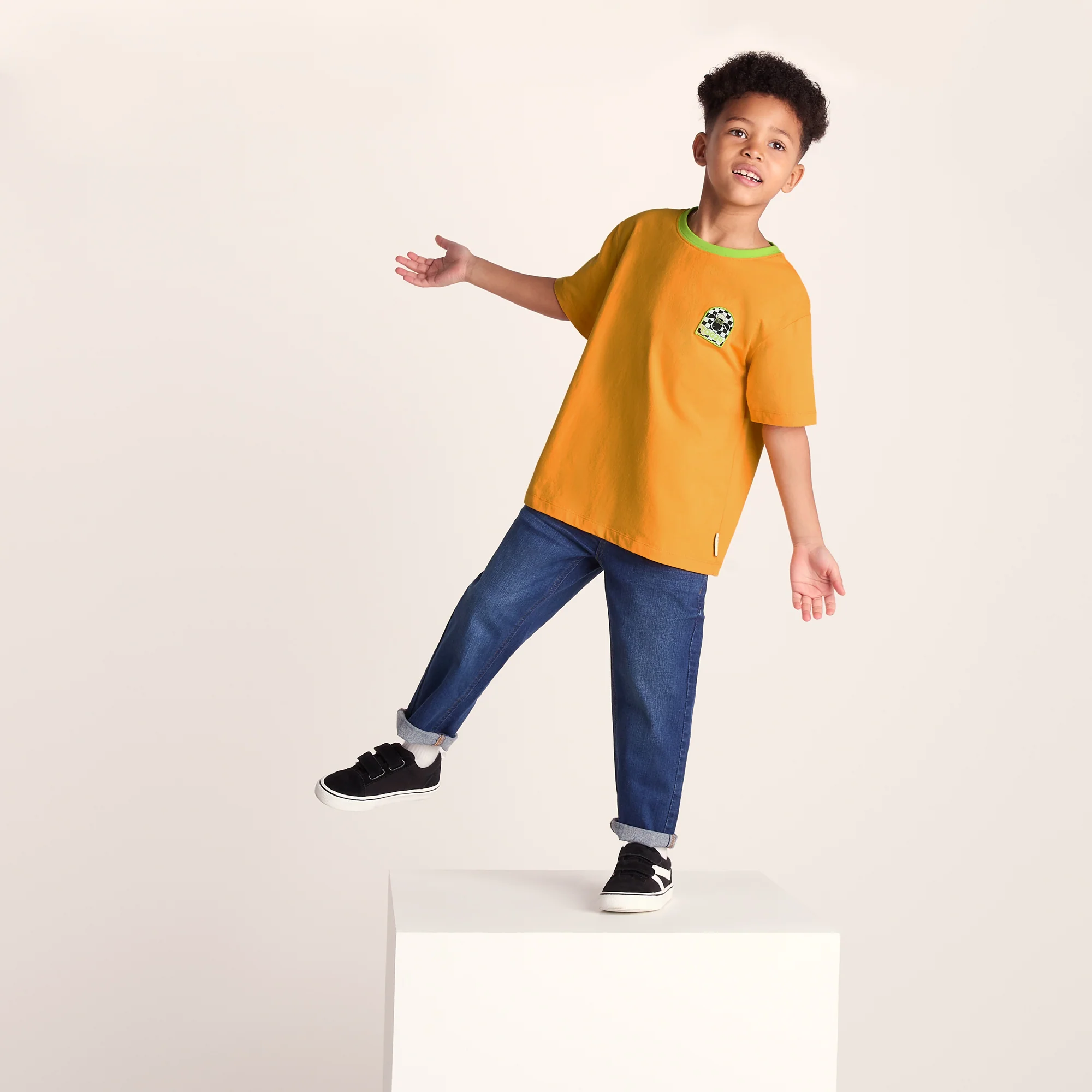Najdi Kids Shaun the Sheep T-Shirt - Orange Slice - Image 4