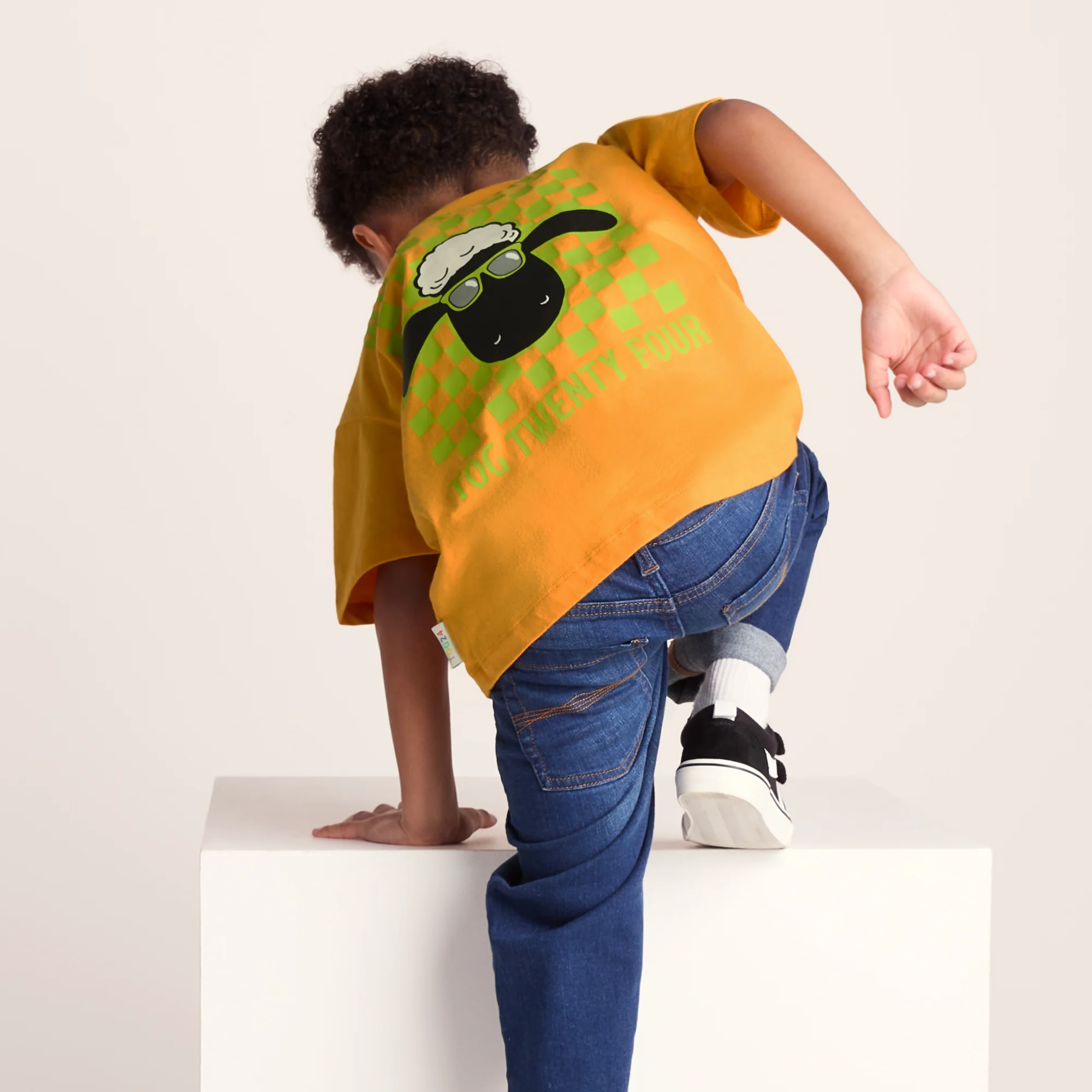 Najdi Kids Shaun the Sheep T-Shirt - Orange Slice - Image 6