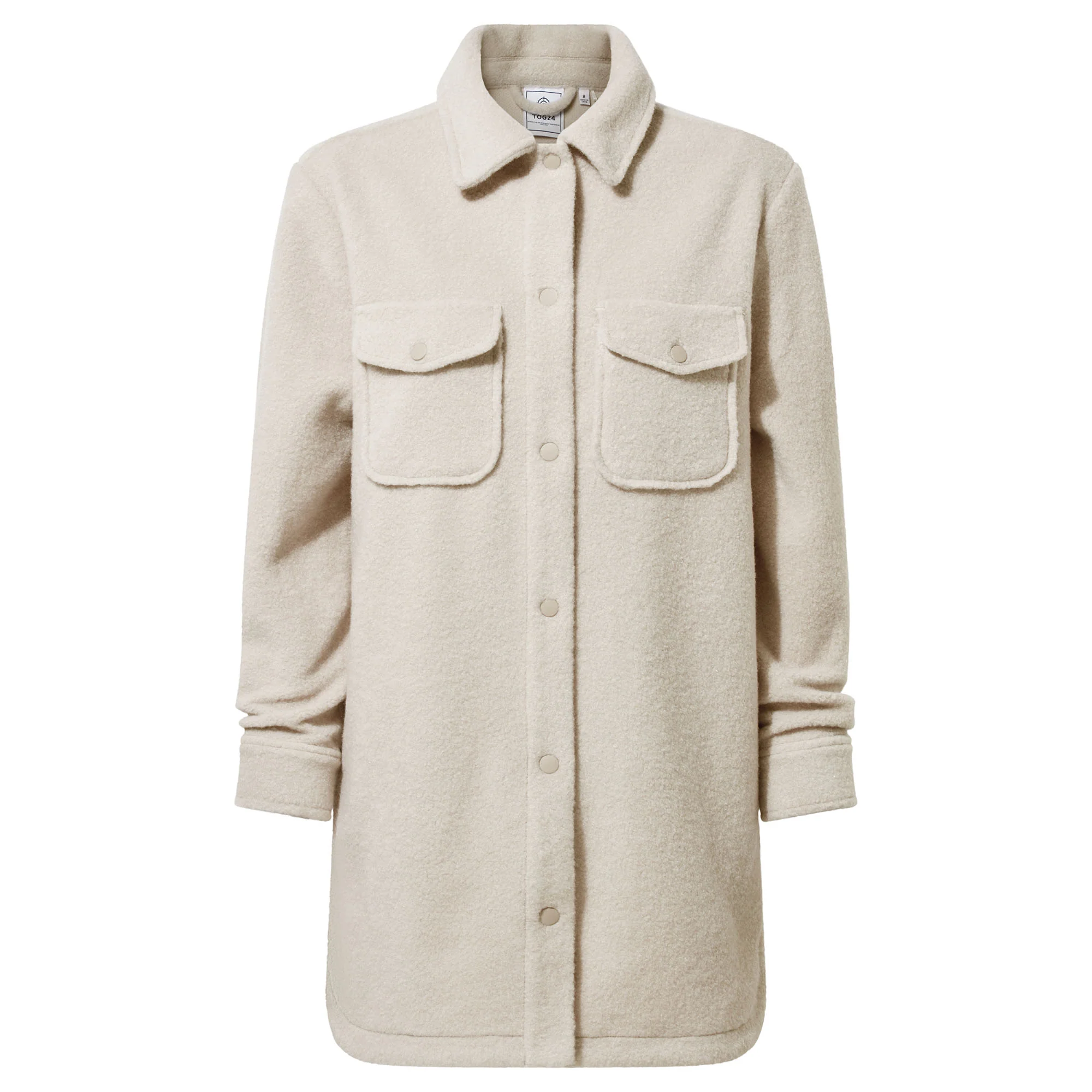 Nayla Womens Long Shacket - Warm Cloud - Image 7