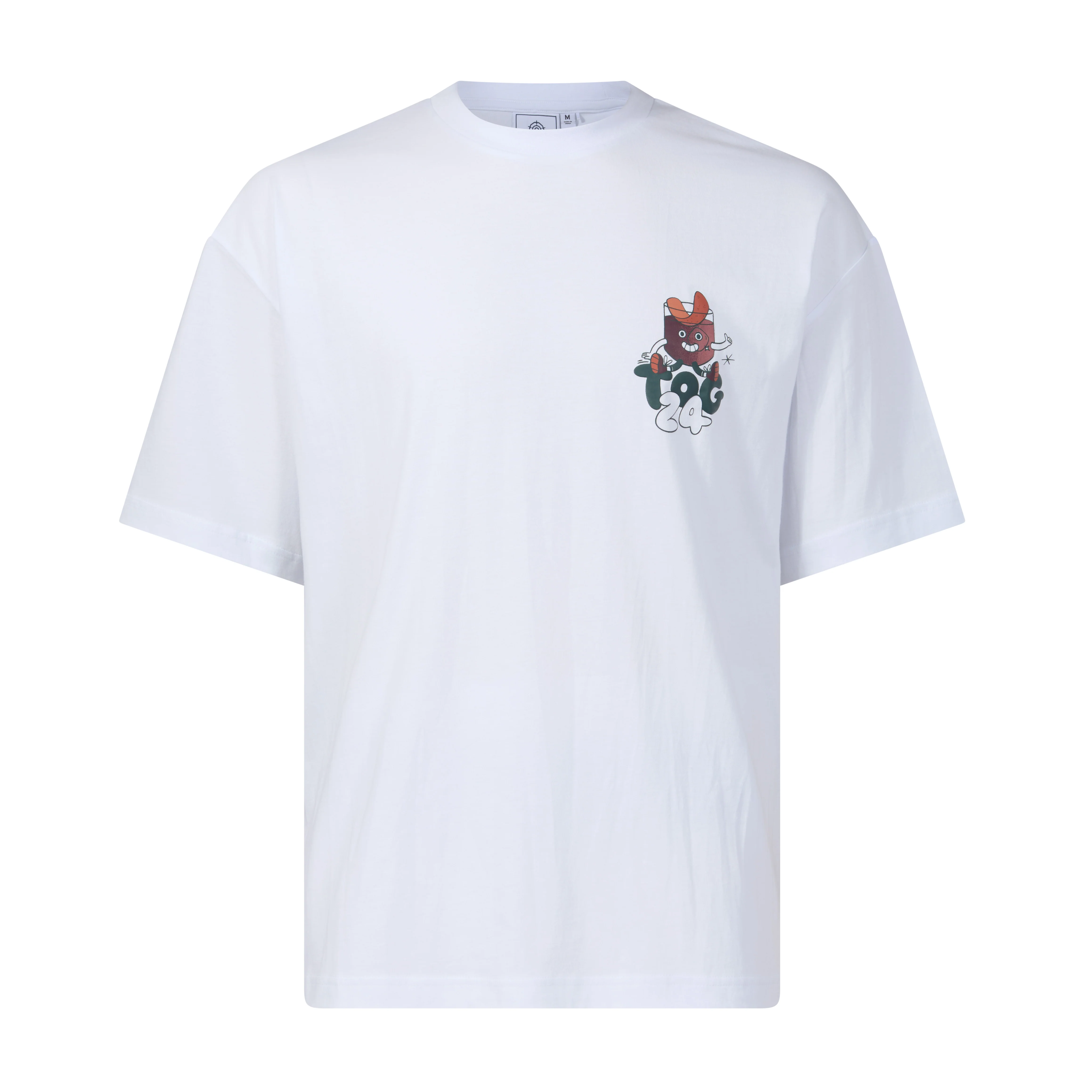 Negroni Mens Relaxed Fit 100% Cotton Supersoft Hattie Clark T-Shirt - Optic White - Image 7