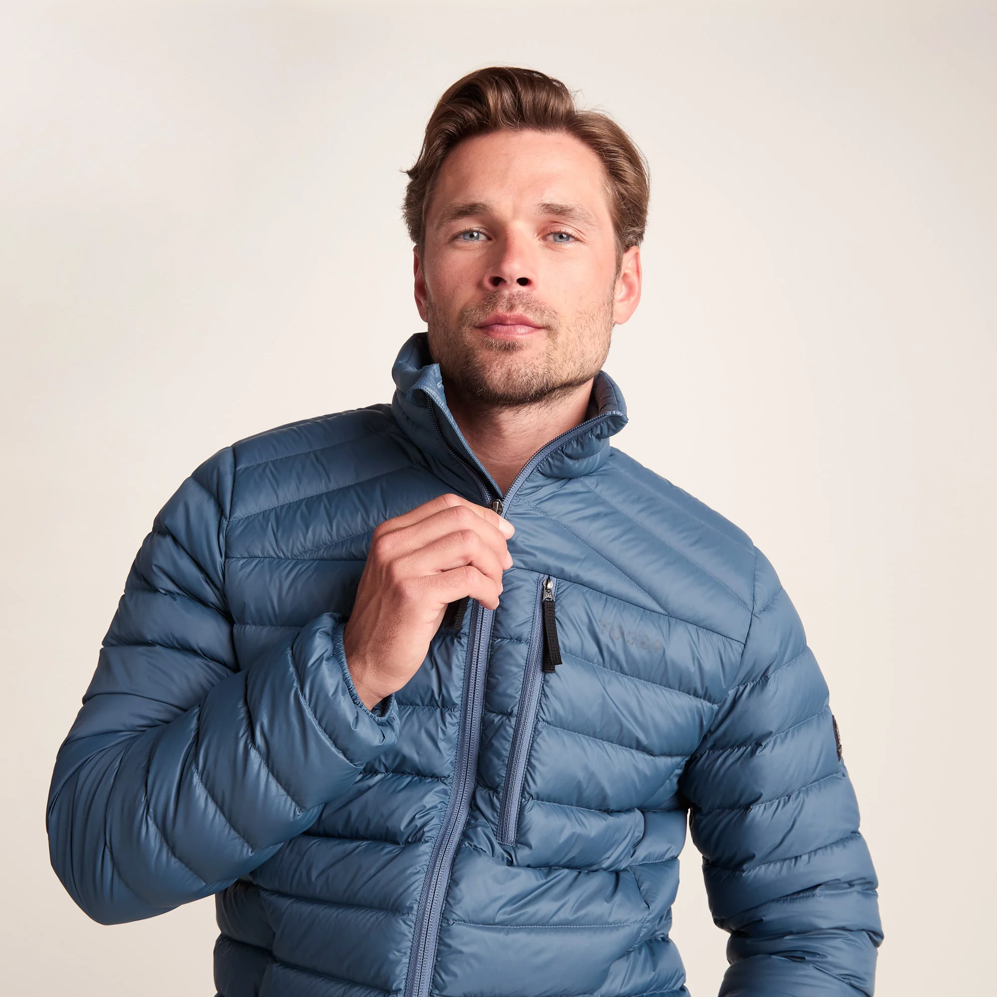 North Mens RDS Certified Down Jacket - Arctic Blue - Image 4