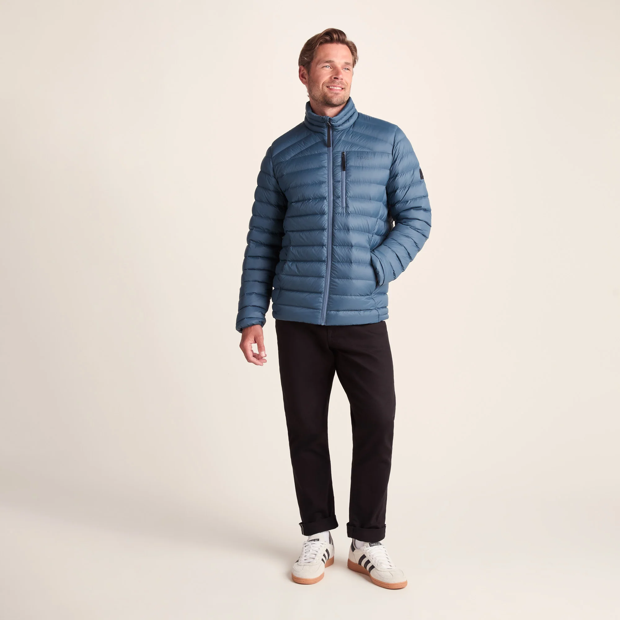 North Mens RDS Certified Down Jacket - Arctic Blue - Image 6