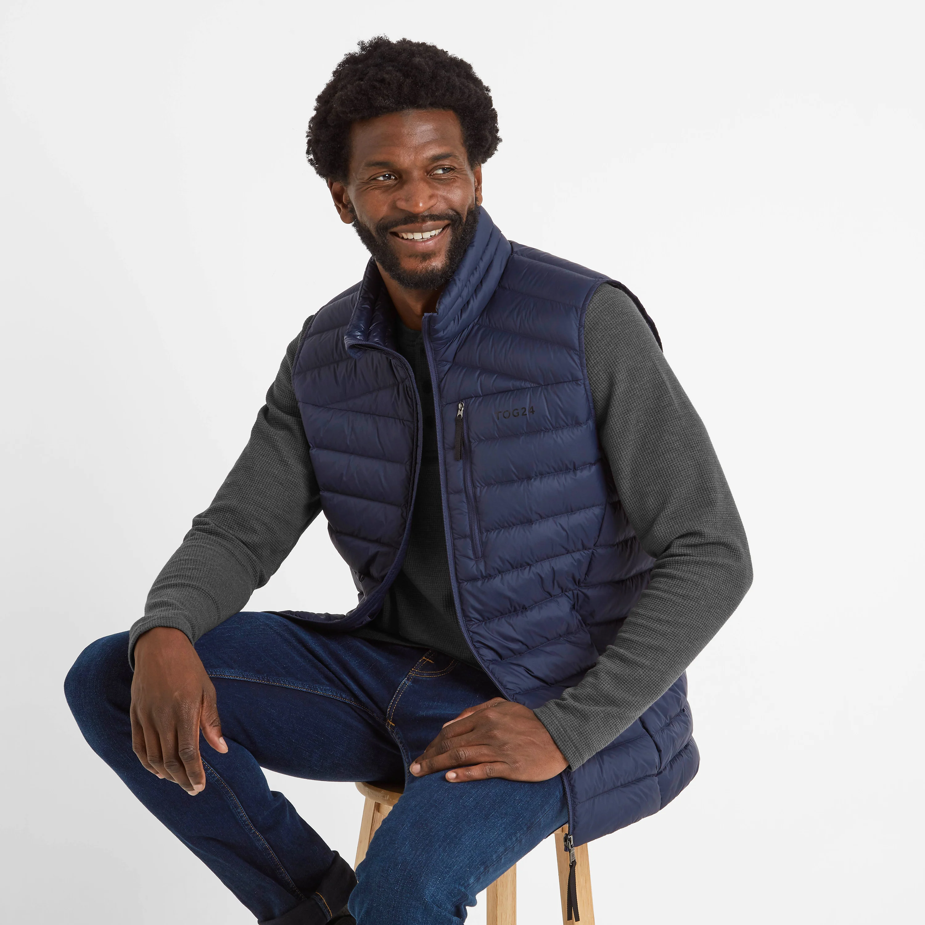 North Mens RDS Certified Down Gilet - Dark Indigo - Image 3