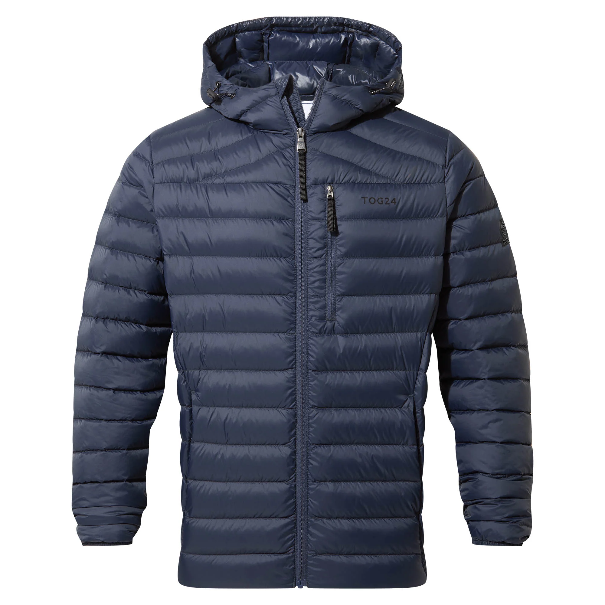 North Mens RDS Certified Down Hooded Jacket - Dark Indigo - Image 7
