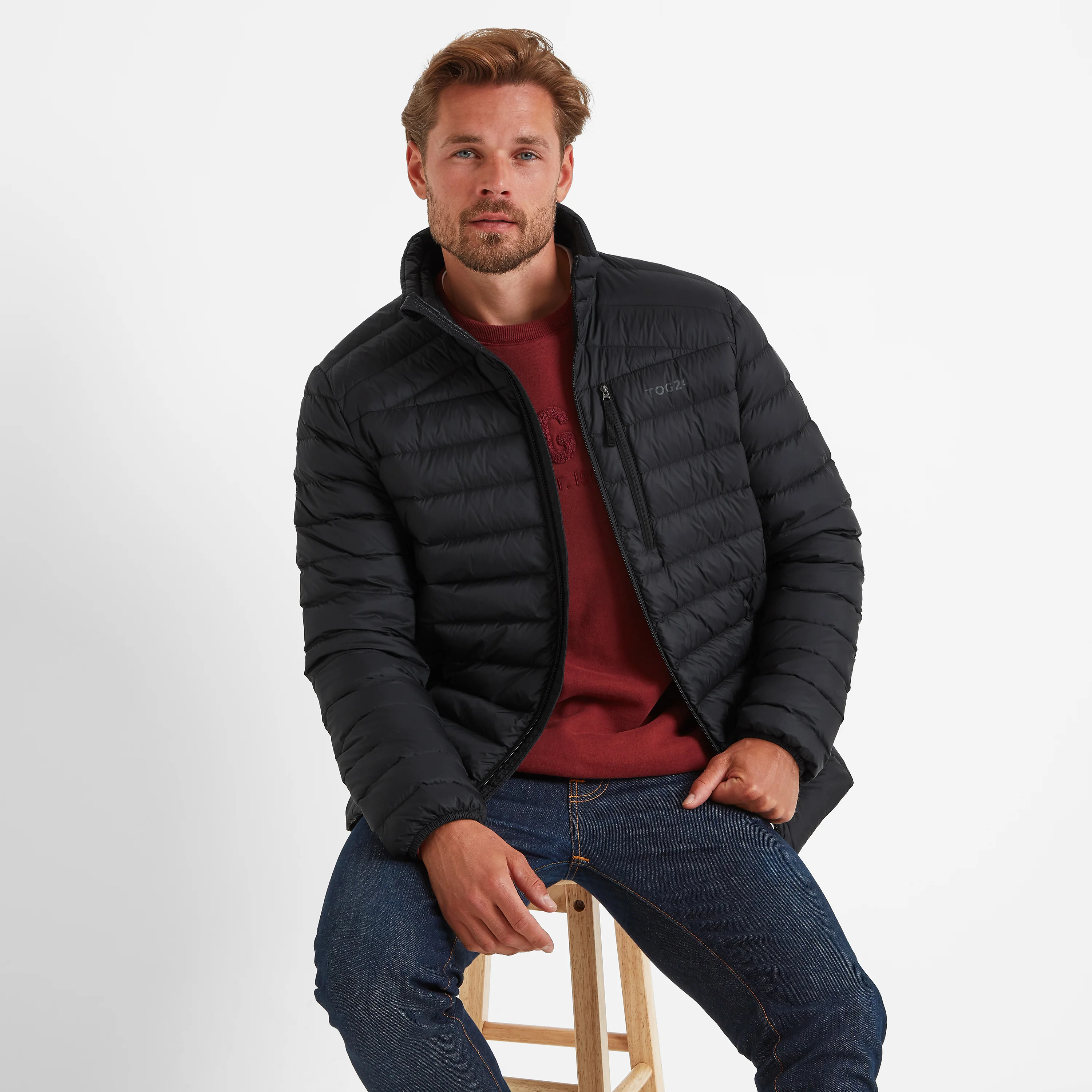 North Mens RDS Certified Down Jacket - Black - Image 4