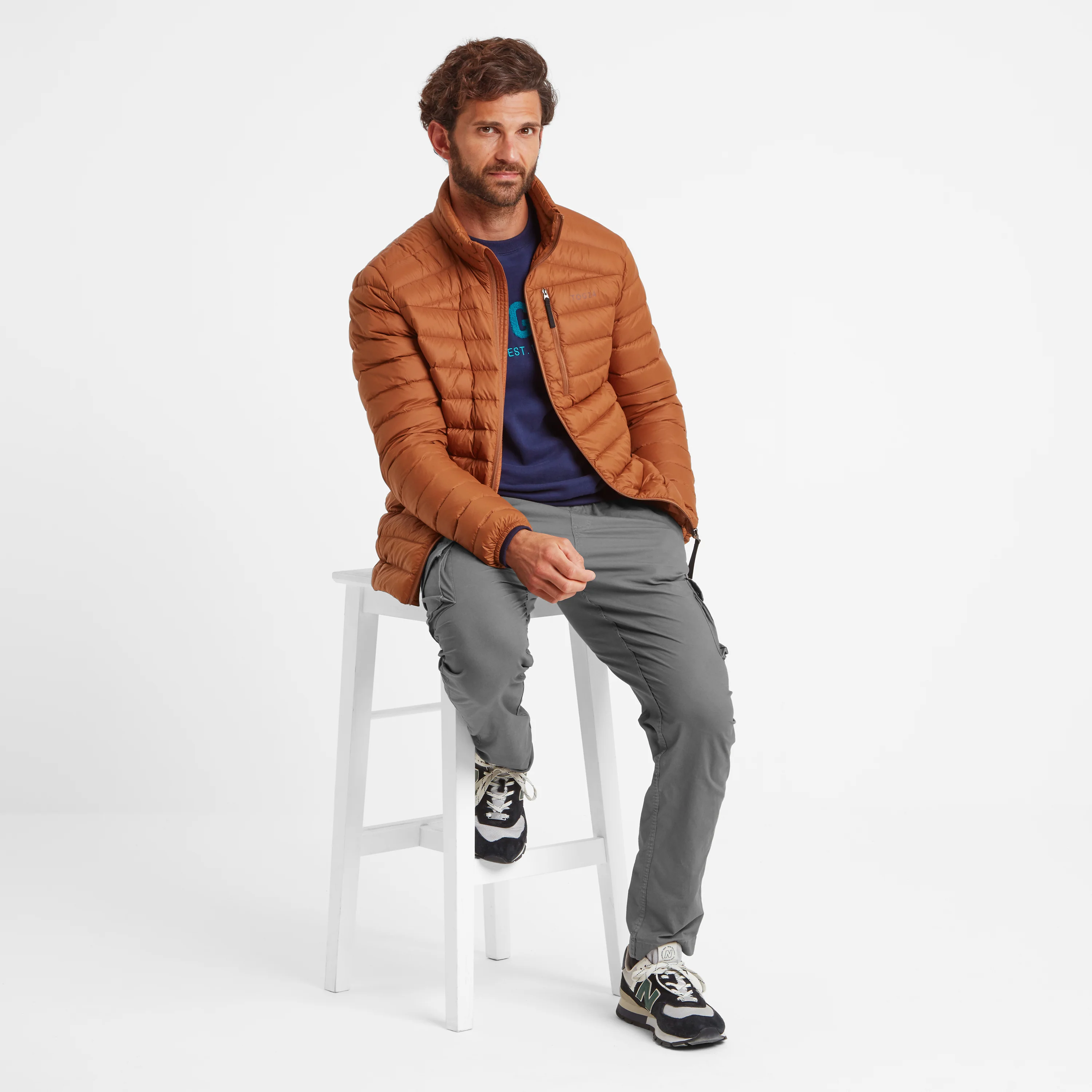 North Mens RDS Certified Down Jacket - Rust - Image 4