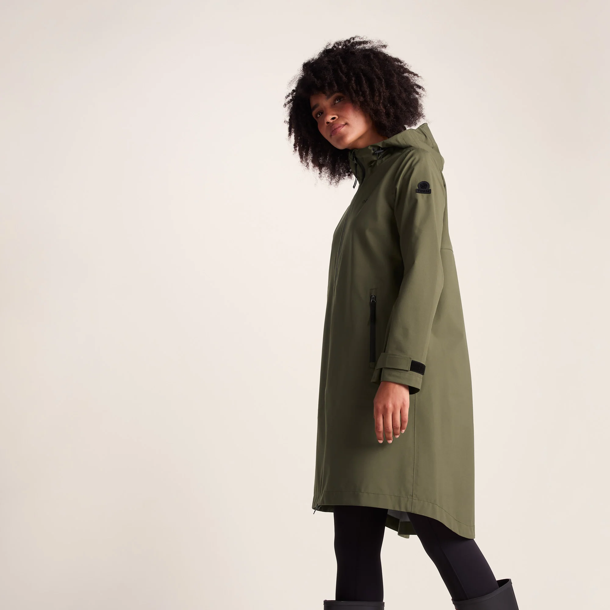 Nova Womens Performance Waterproof Jacket - Khaki - Image 3