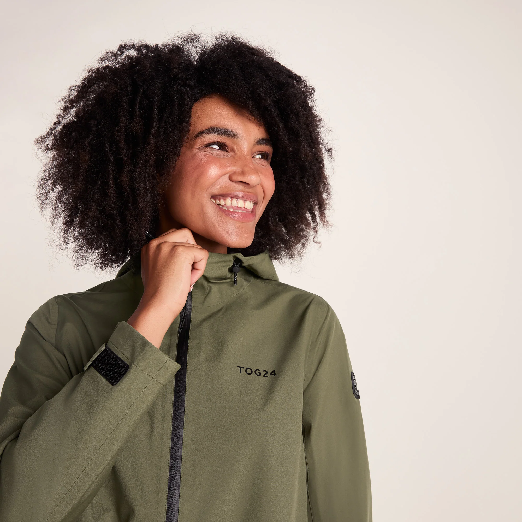 Nova Womens Performance Waterproof Jacket - Khaki - Image 5