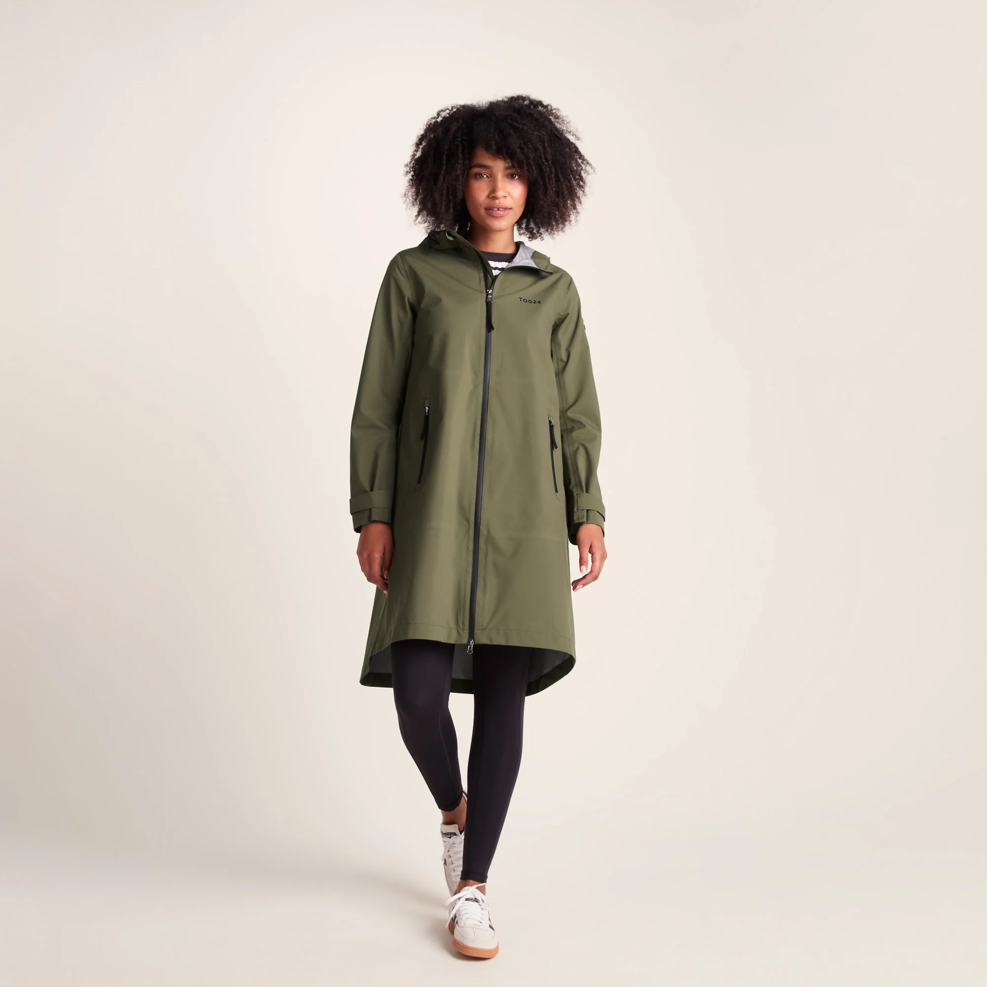 Nova Womens Performance Waterproof Jacket - Khaki - Image 6