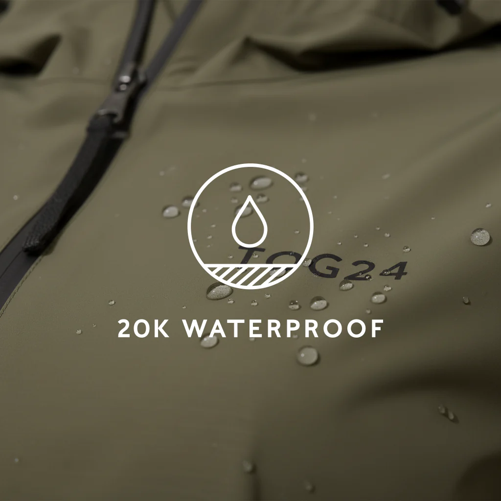 Nova Womens Performance Waterproof Jacket - Khaki - Image 7