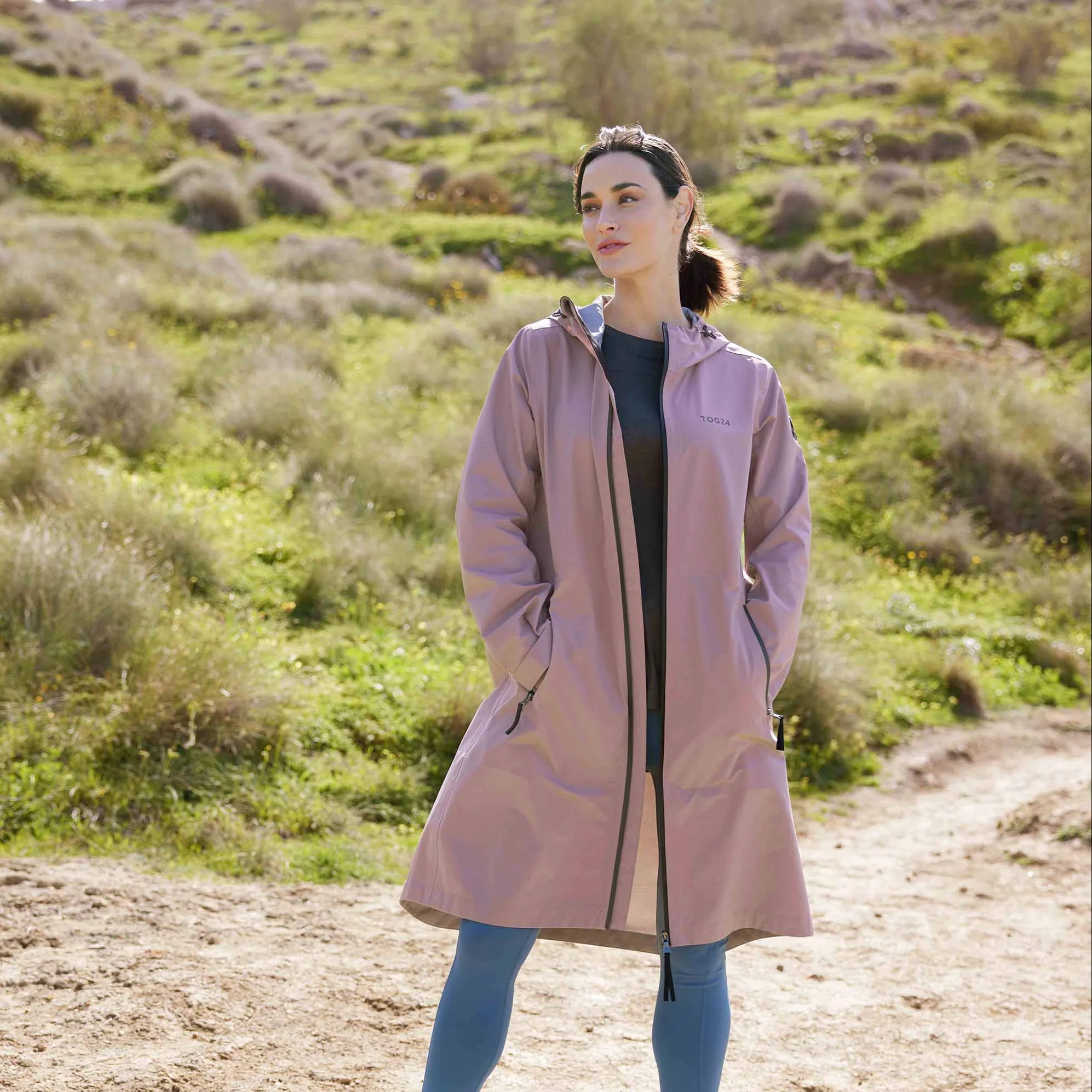 Nova Womens Performance Waterproof Jacket - Mauve - Image 7