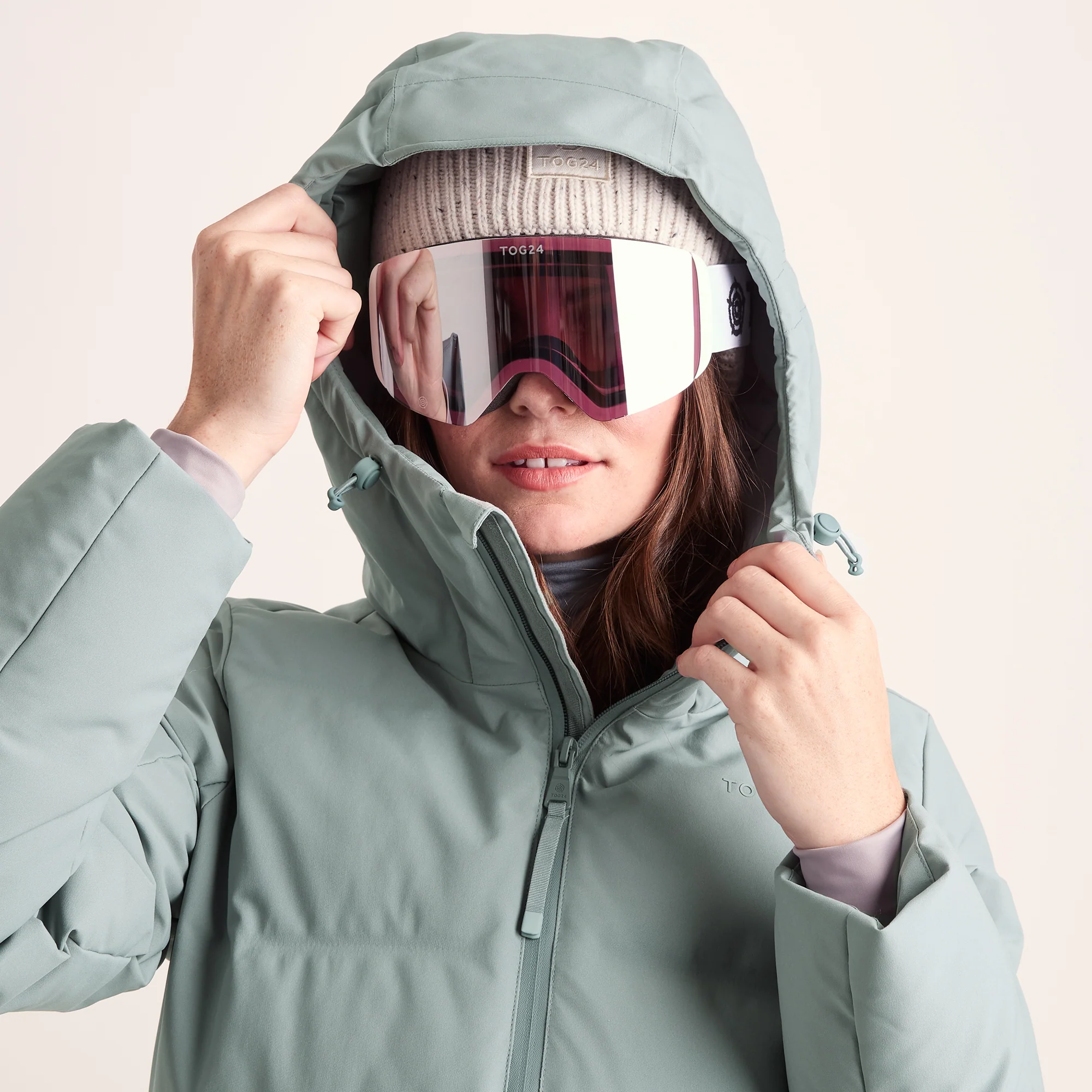 Orelle Womens Insulated Ski Jacket - Mist Grey - Image 11