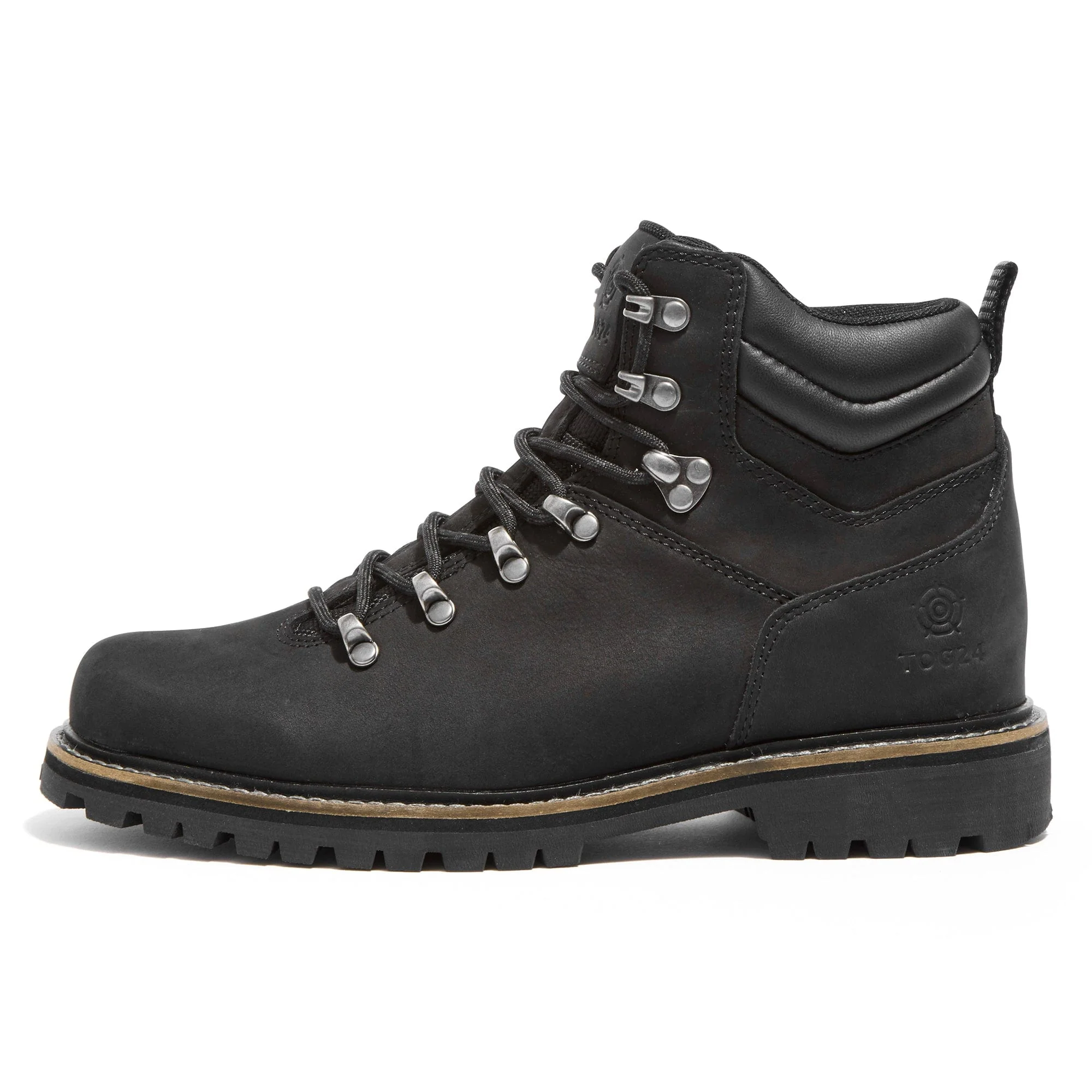 Outback Womens Leather Walking Boots - Black - Image 3