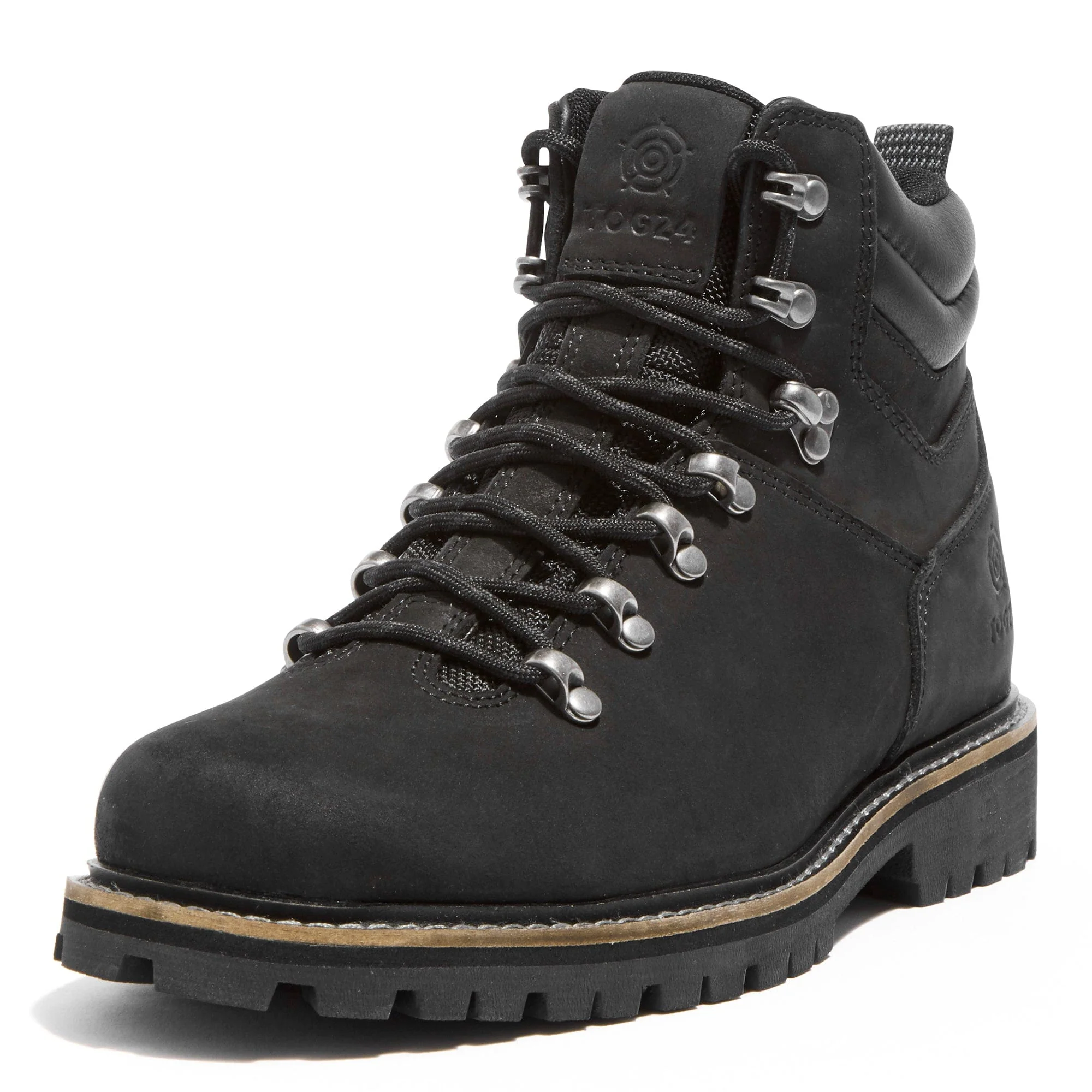 Outback Womens Leather Walking Boots - Black - Image 4