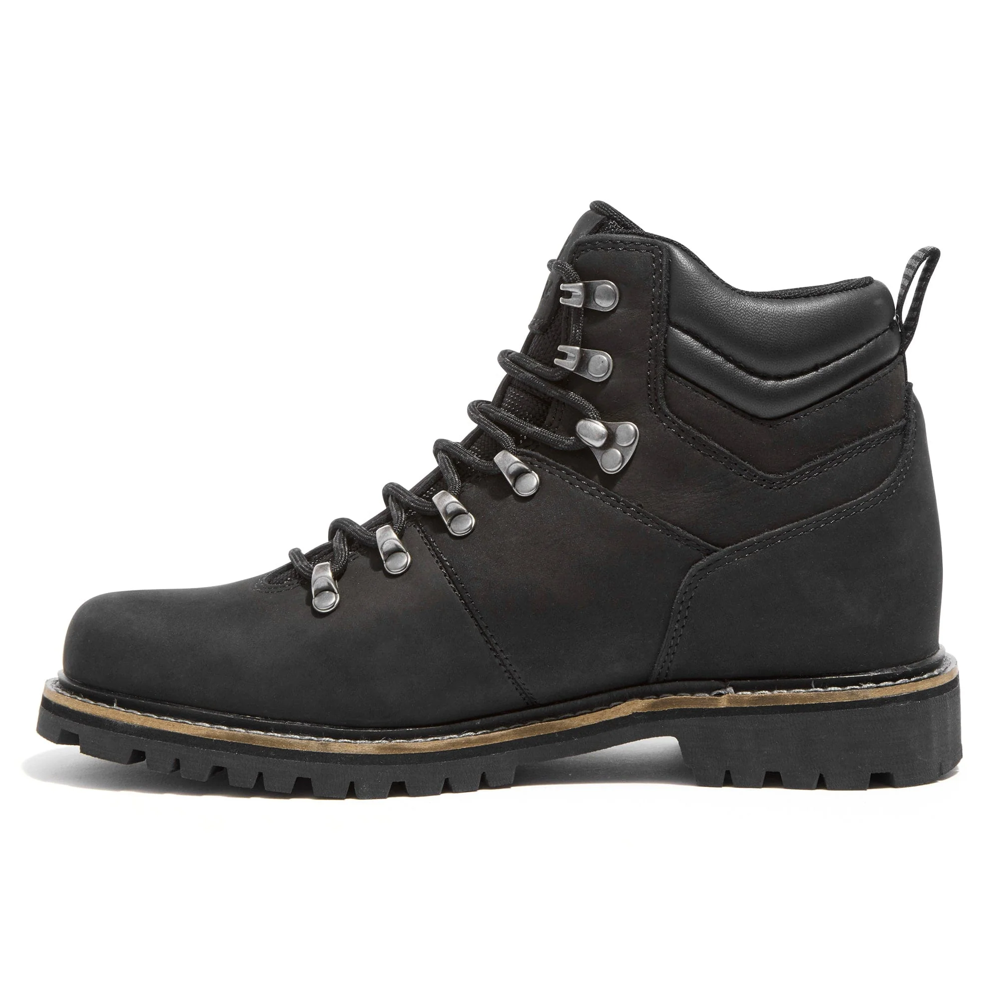 Outback Womens Leather Walking Boots - Black - Image 5