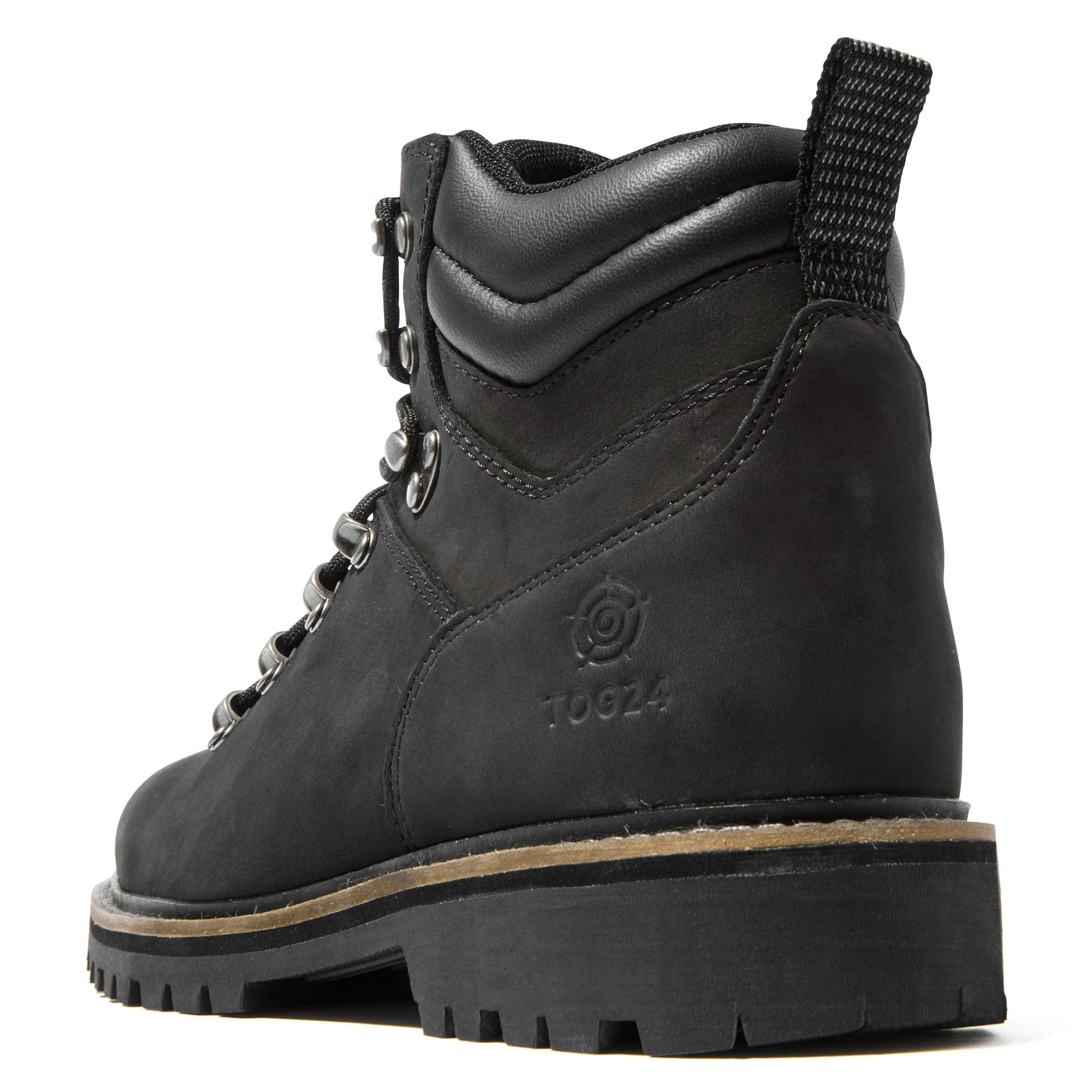 Outback Womens Leather Walking Boots - Black - Image 7