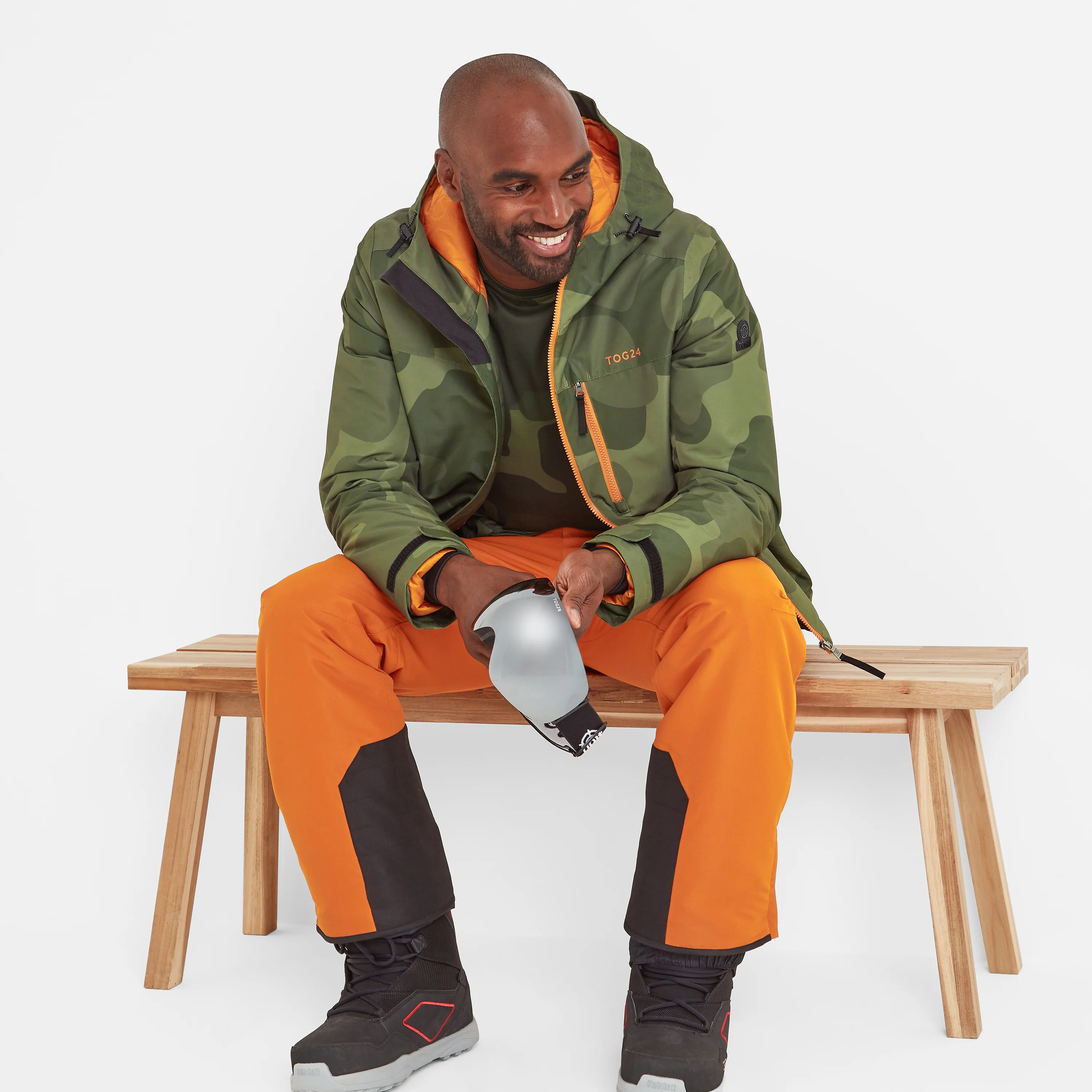 Palisade Mens Ski Jacket - Khaki Pixel Camo - Image 4