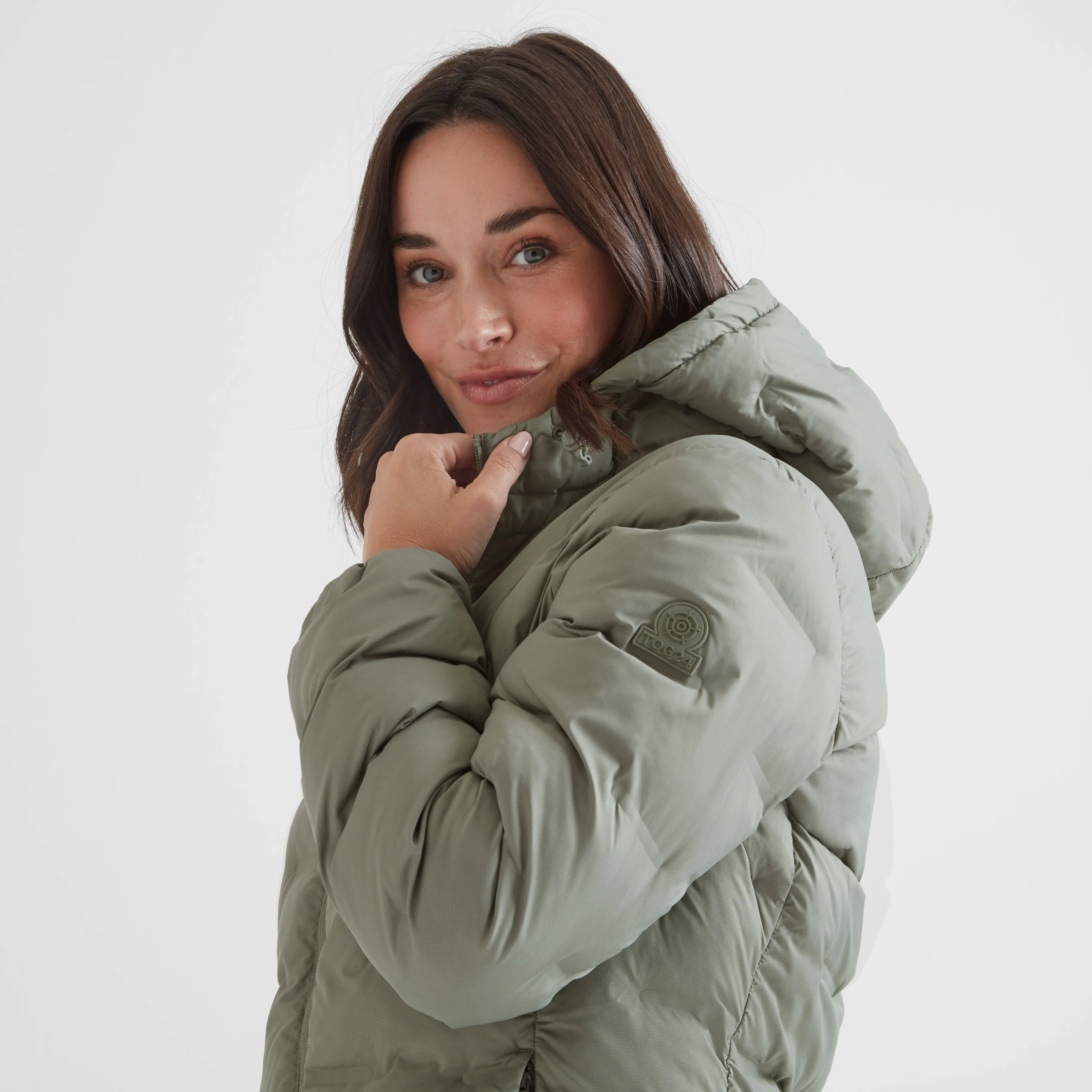 Palmer Womens Shower Resistant Insulated Jacket - Faded Khaki - Image 5