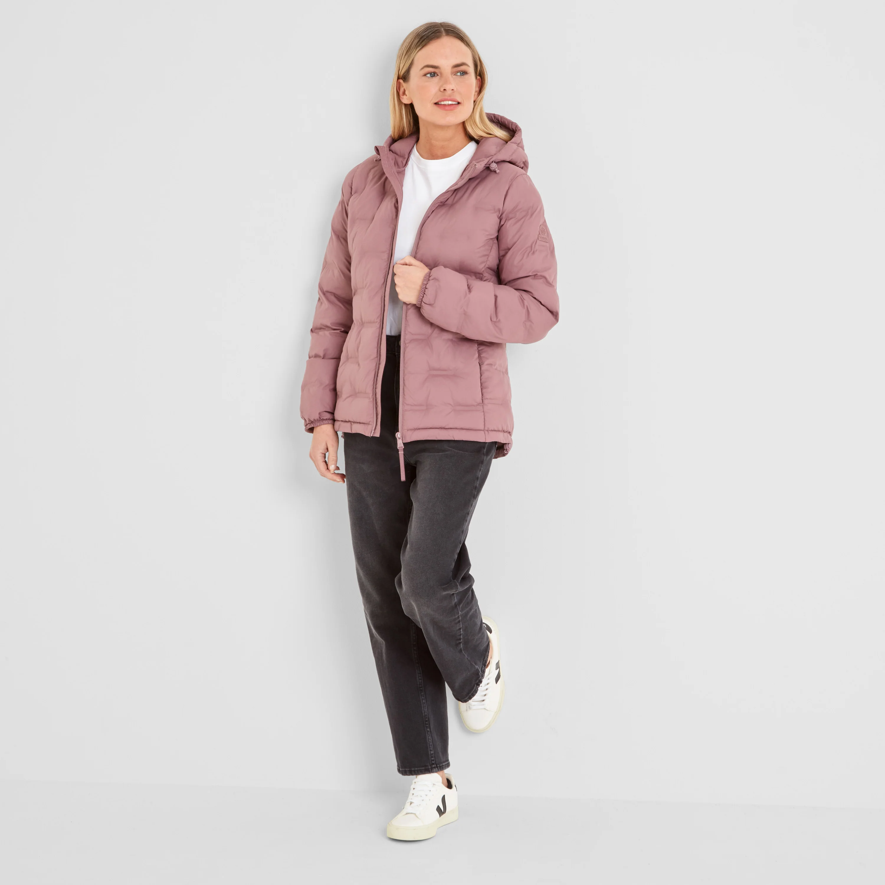 Palmer Womens Shower Resistant Insulated Jacket - Mauve - Image 2
