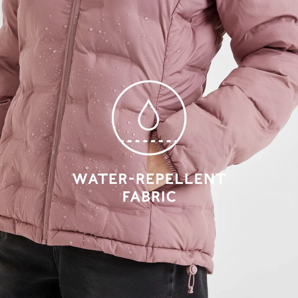 Palmer Womens Shower Resistant Insulated Jacket - Mauve - Image 7