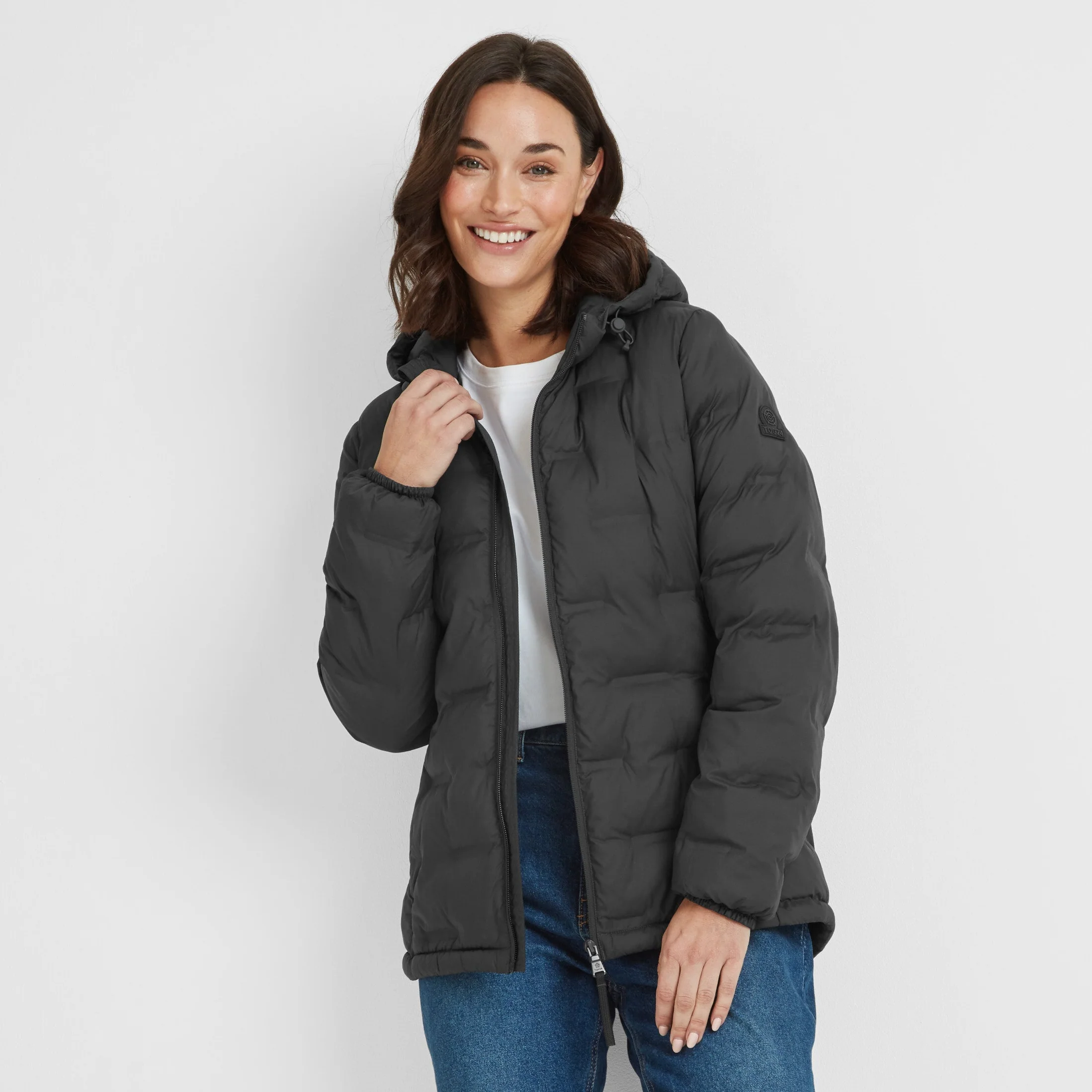 Palmer Womens Shower Resistant Insulated Jacket - Washed Black