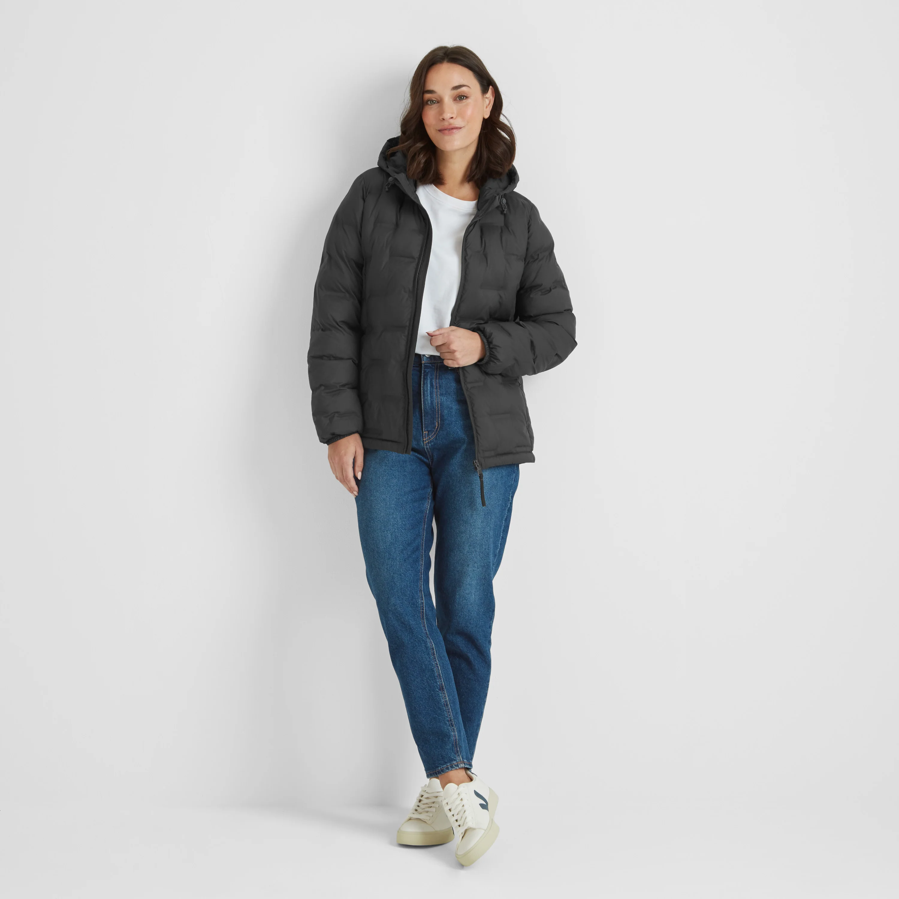 Palmer Womens Shower Resistant Insulated Jacket - Washed Black - Image 2