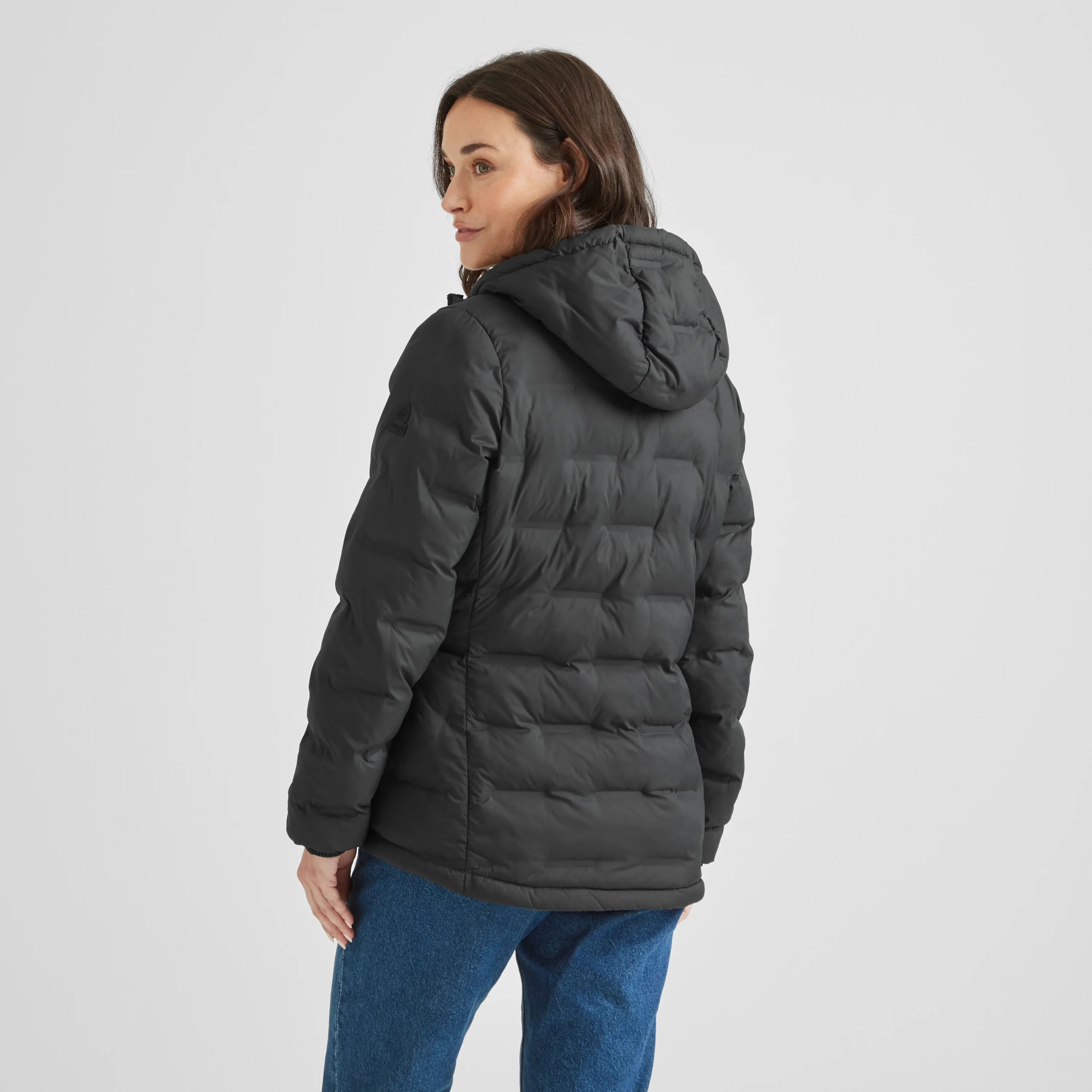 Palmer Womens Shower Resistant Insulated Jacket - Washed Black - Image 3