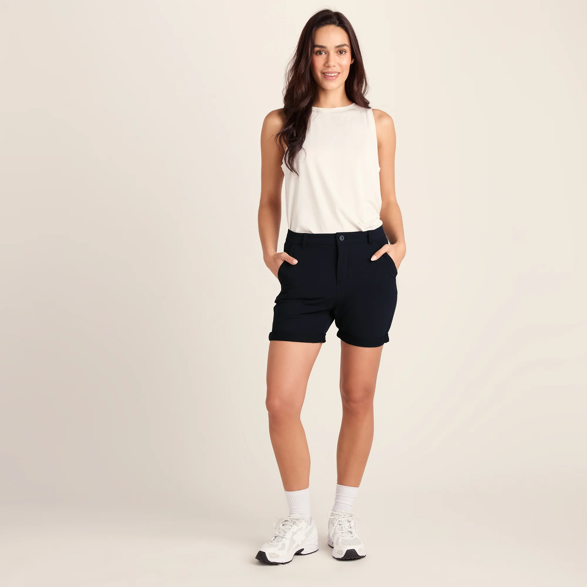 Path Womens Performance Shorts - Black - Image 2