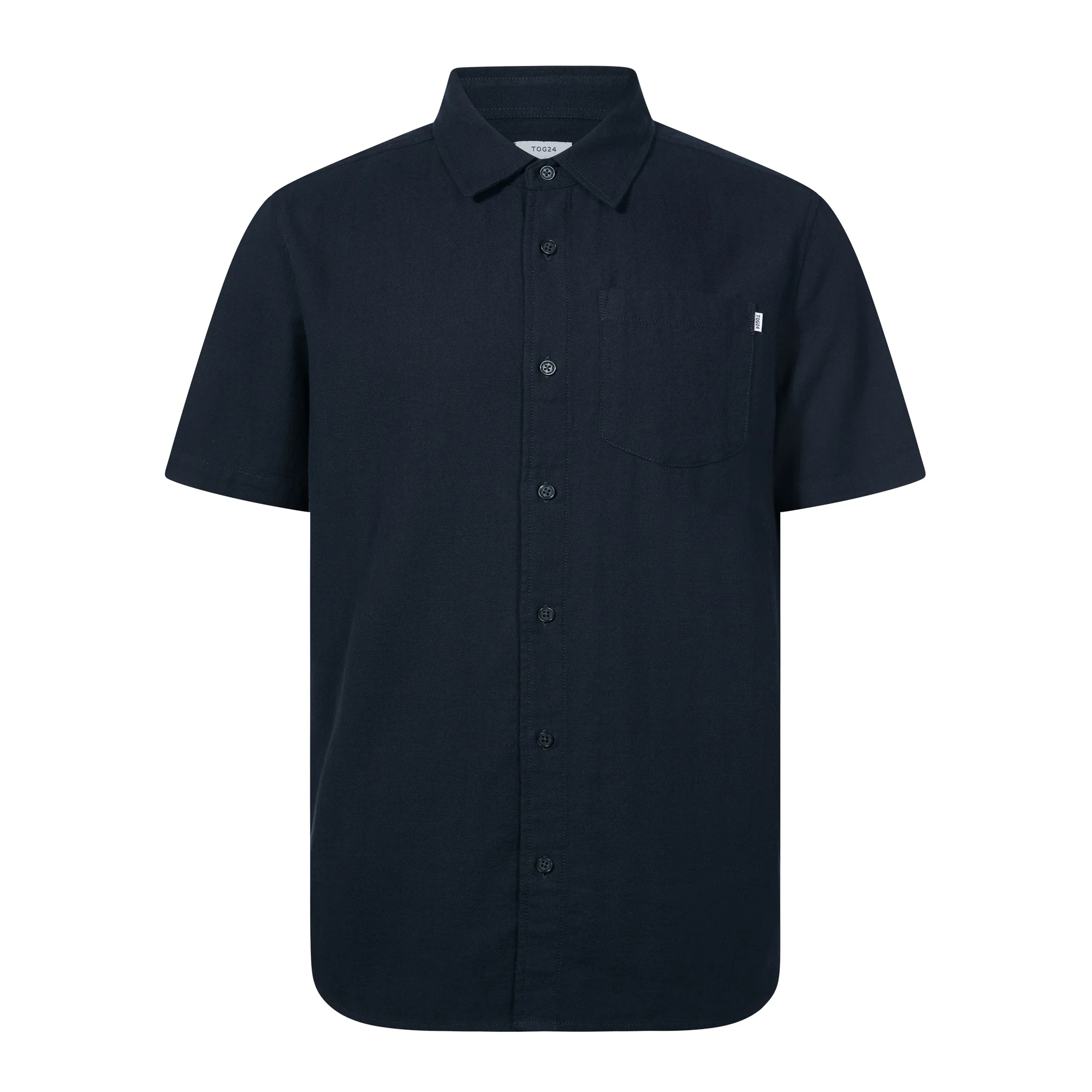 Preston Mens 100% Cotton Supersoft Short Sleeve Shirt - Indigo - Image 6