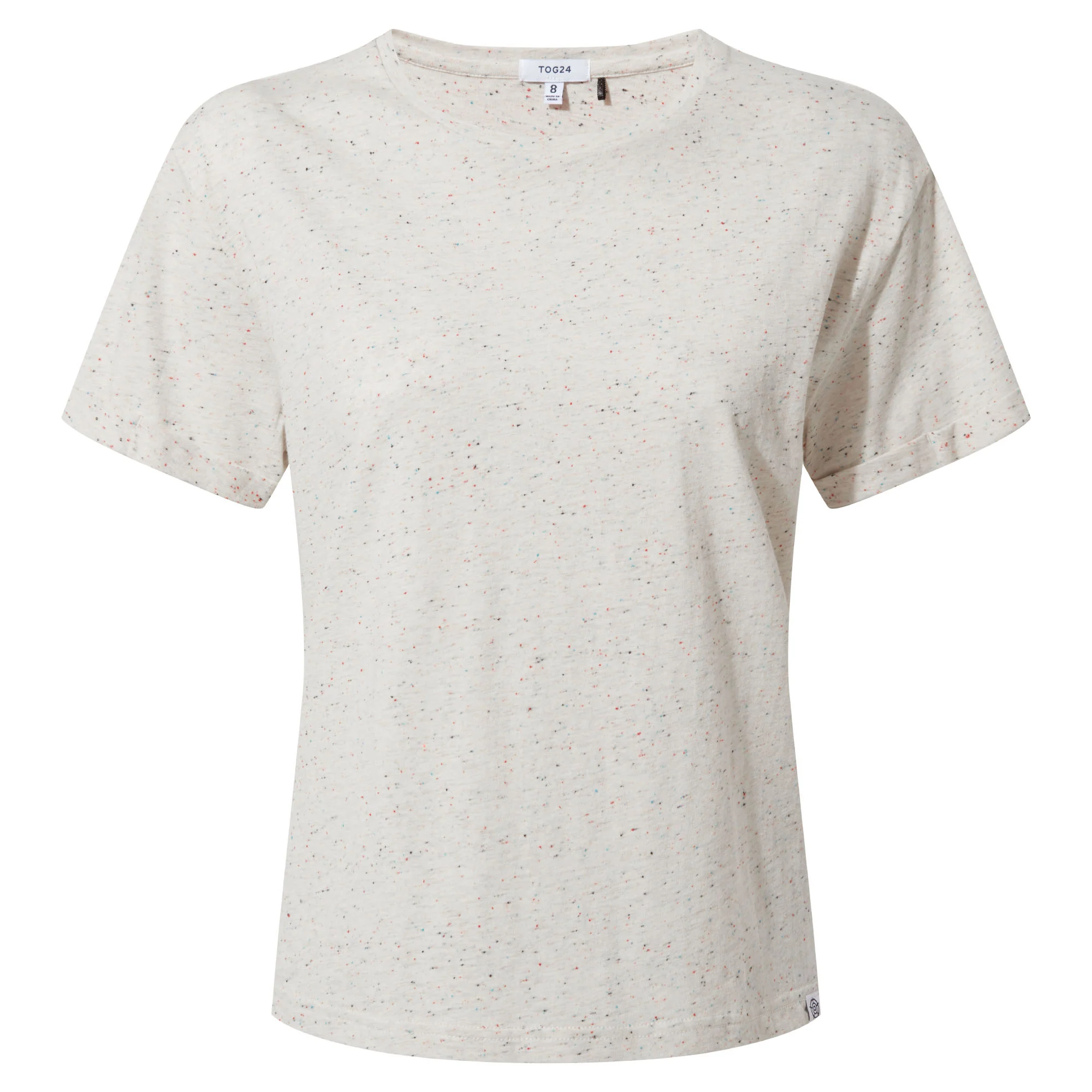 Rebecca Womens 100% Cotton Supersoft T-Shirt - Multi Colour Nep - Image 5