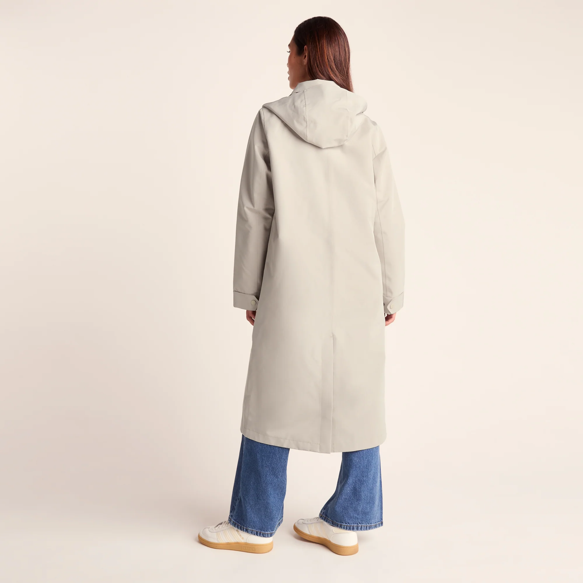 Remi Womens Classic Waterproof Car Coat - Cool Beige - Image 4