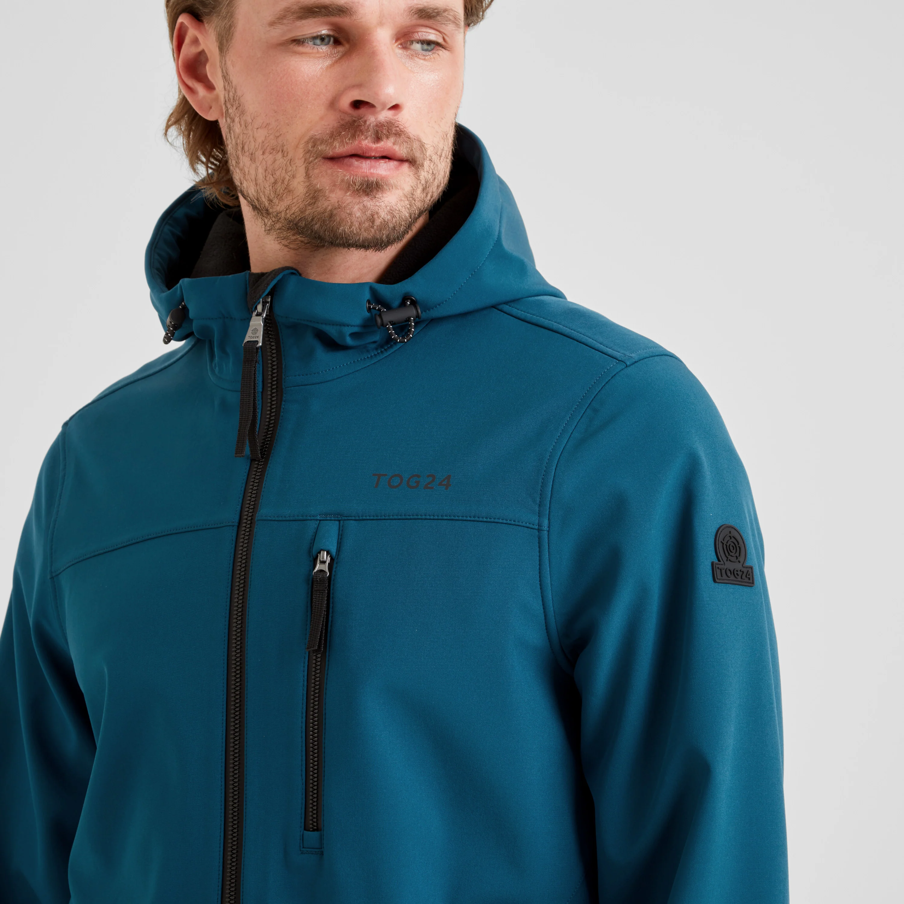 Retner Mens Waterproof Softshell Hooded Jacket - Marine Blue - Image 5