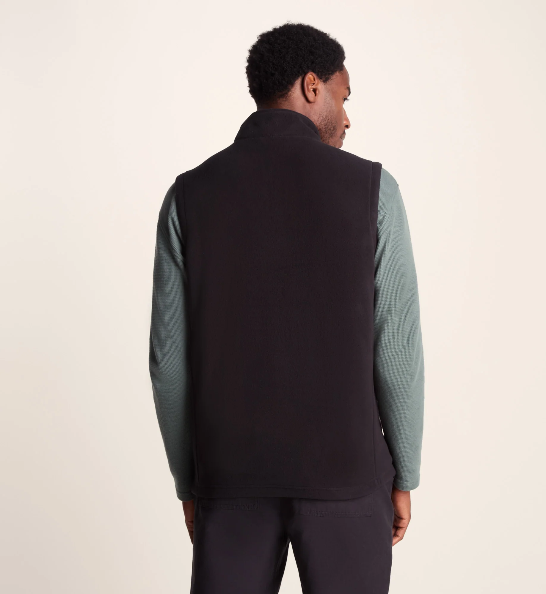 Revive Mens Fleece Gilet - Black - Image 4