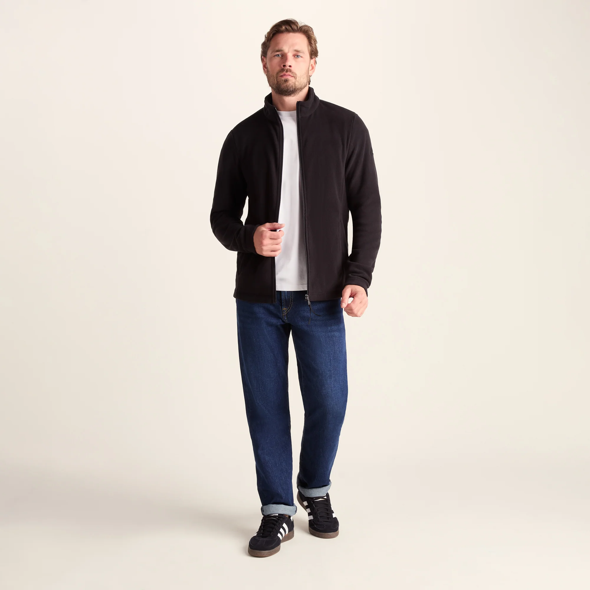 Revive Mens Fleece Jacket - Black - Image 2