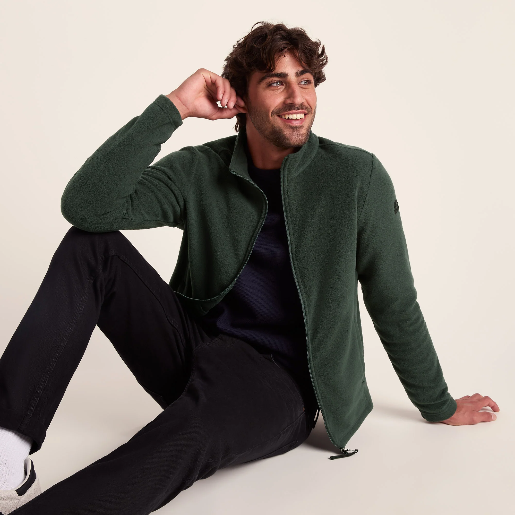 Revive Mens Fleece Jacket - Racing Green - Image 4