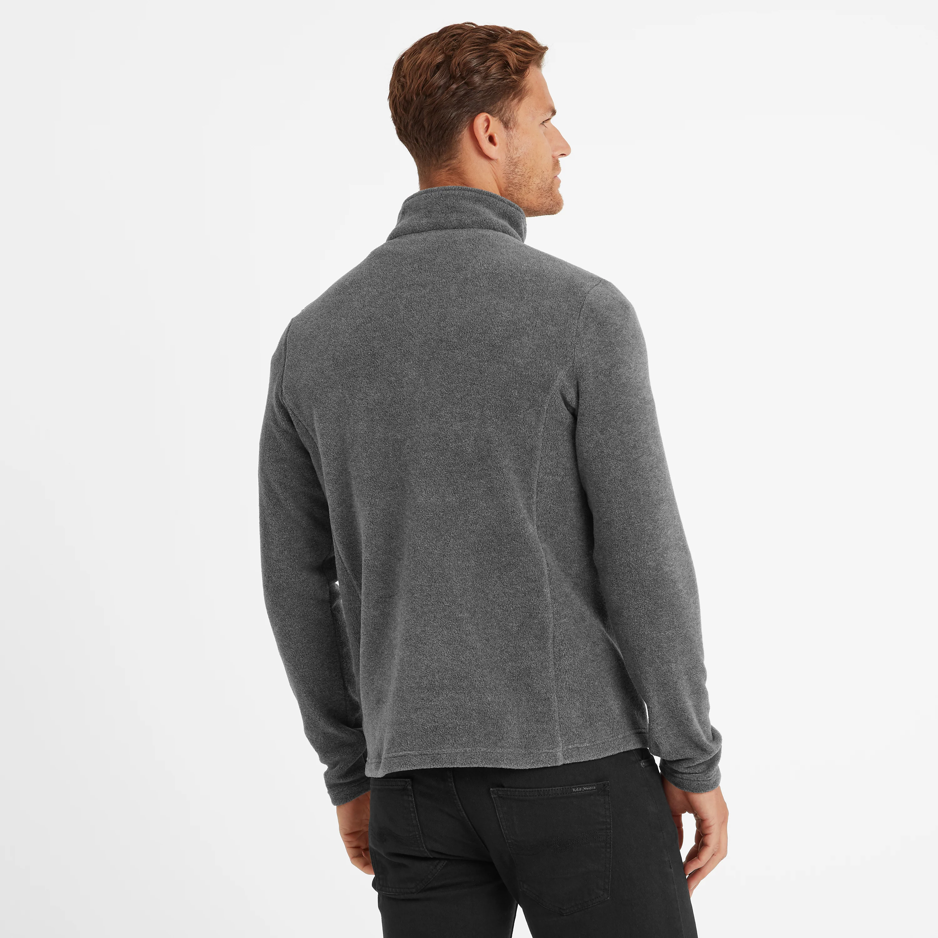 Revive Mens Quarter Zip Fleece - Grey Marl - Image 3