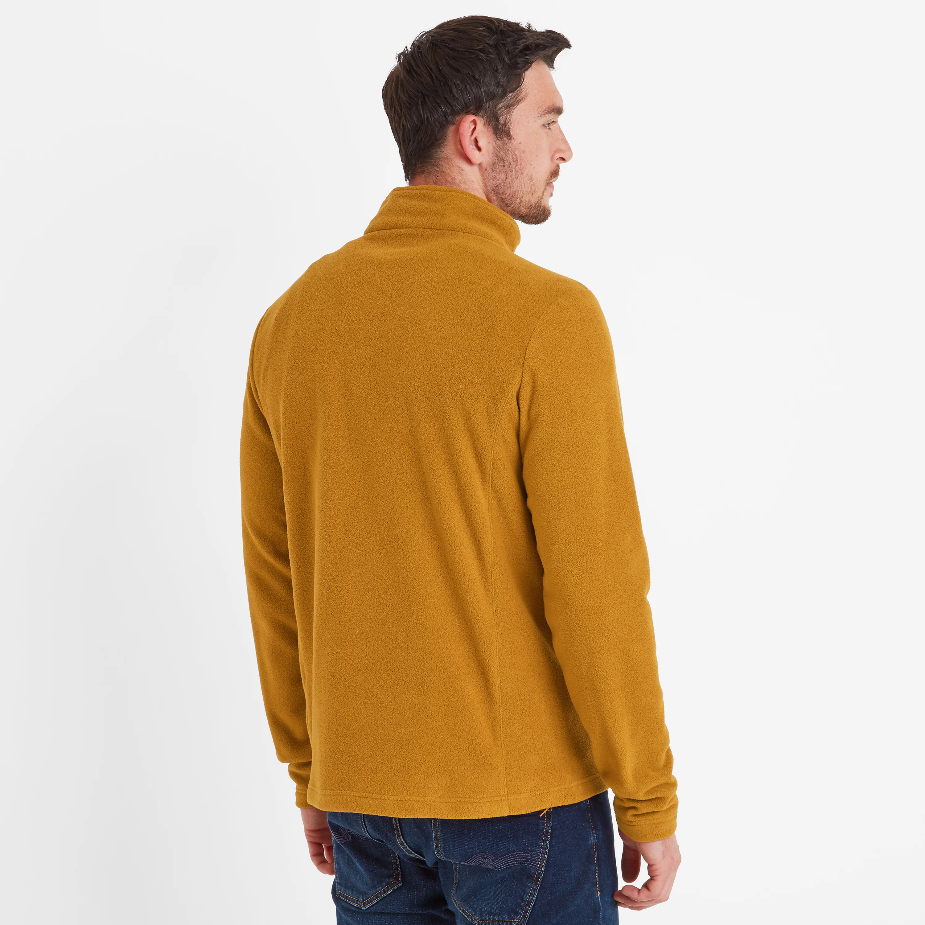 Revive Mens Quarter Zip Fleece - Rich Ochre - Image 4