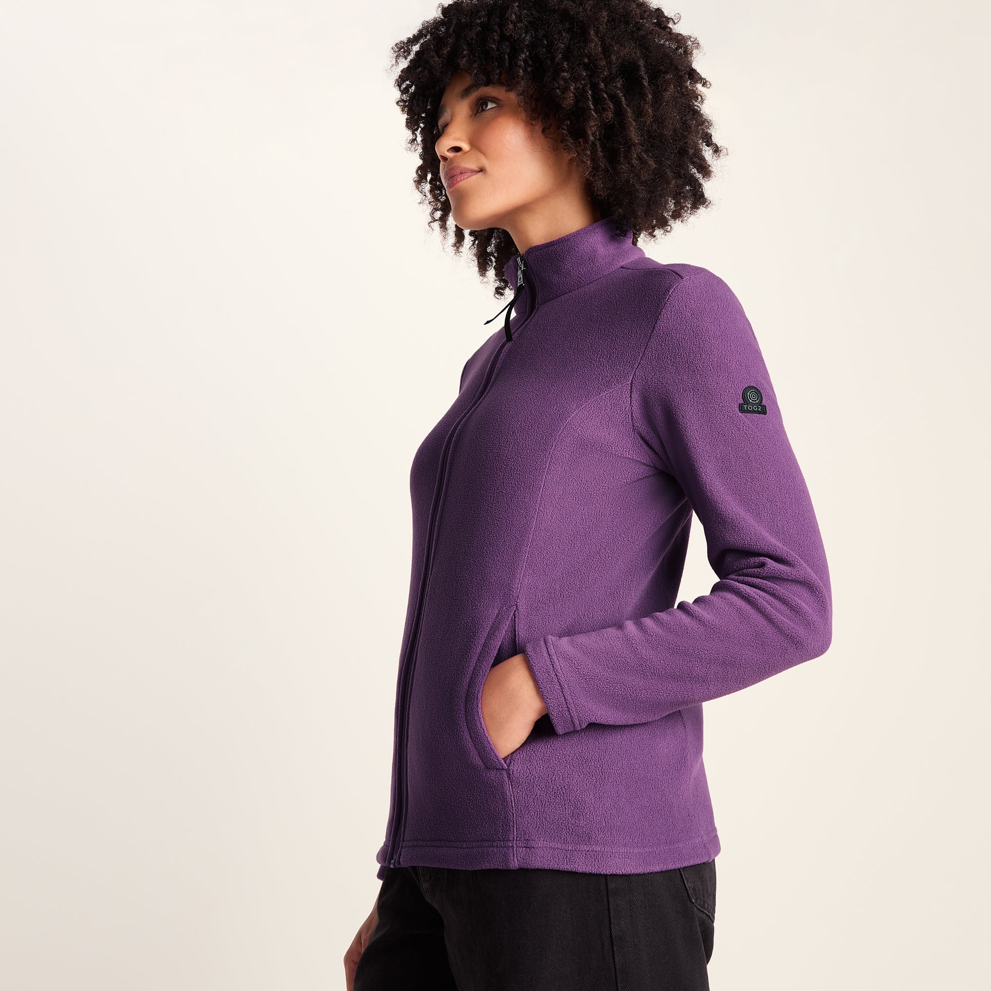 Revive Womens Fleece Jacket - Orchid - Image 6