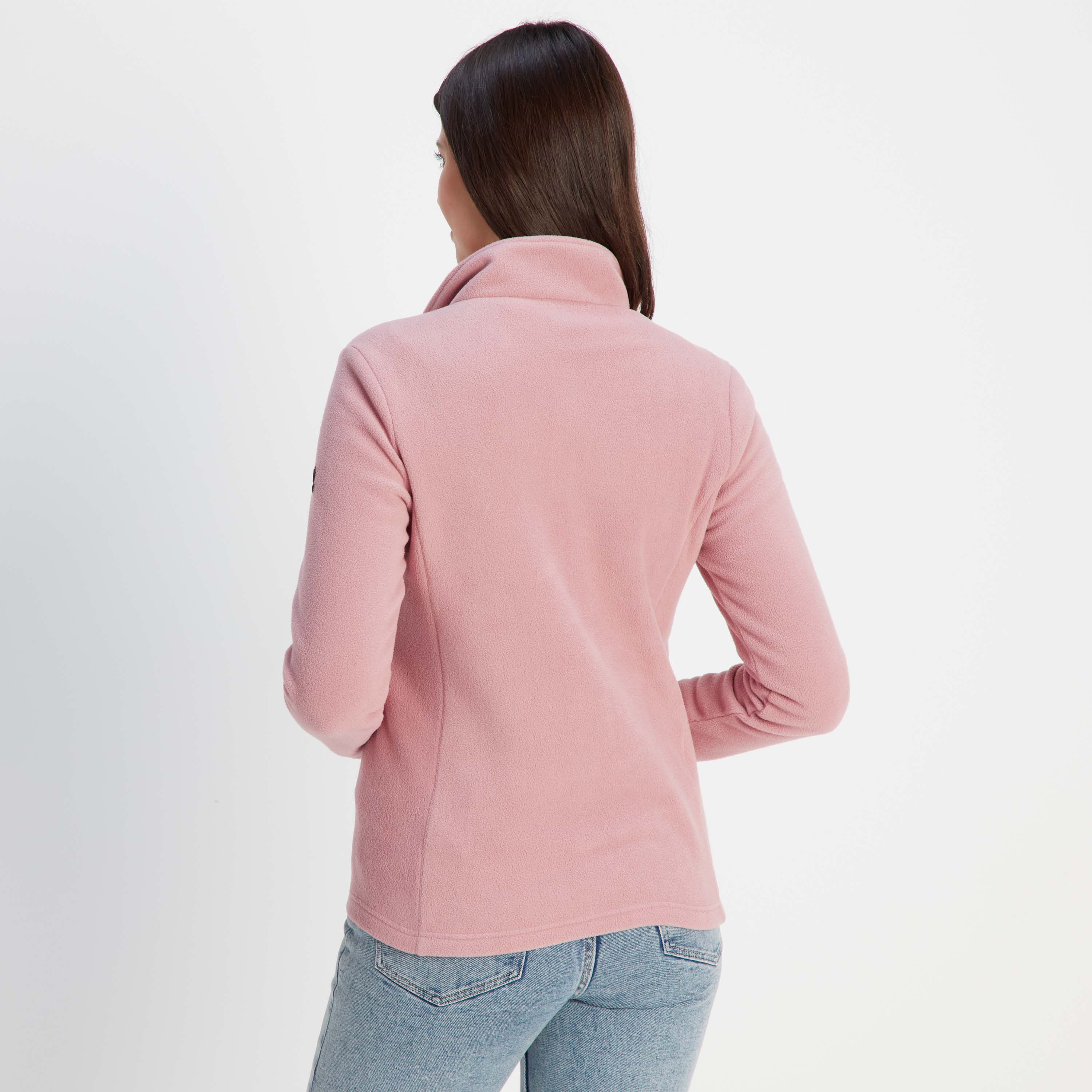 Revive Womens Quarter Zip Fleece - Faded Pink - Image 5