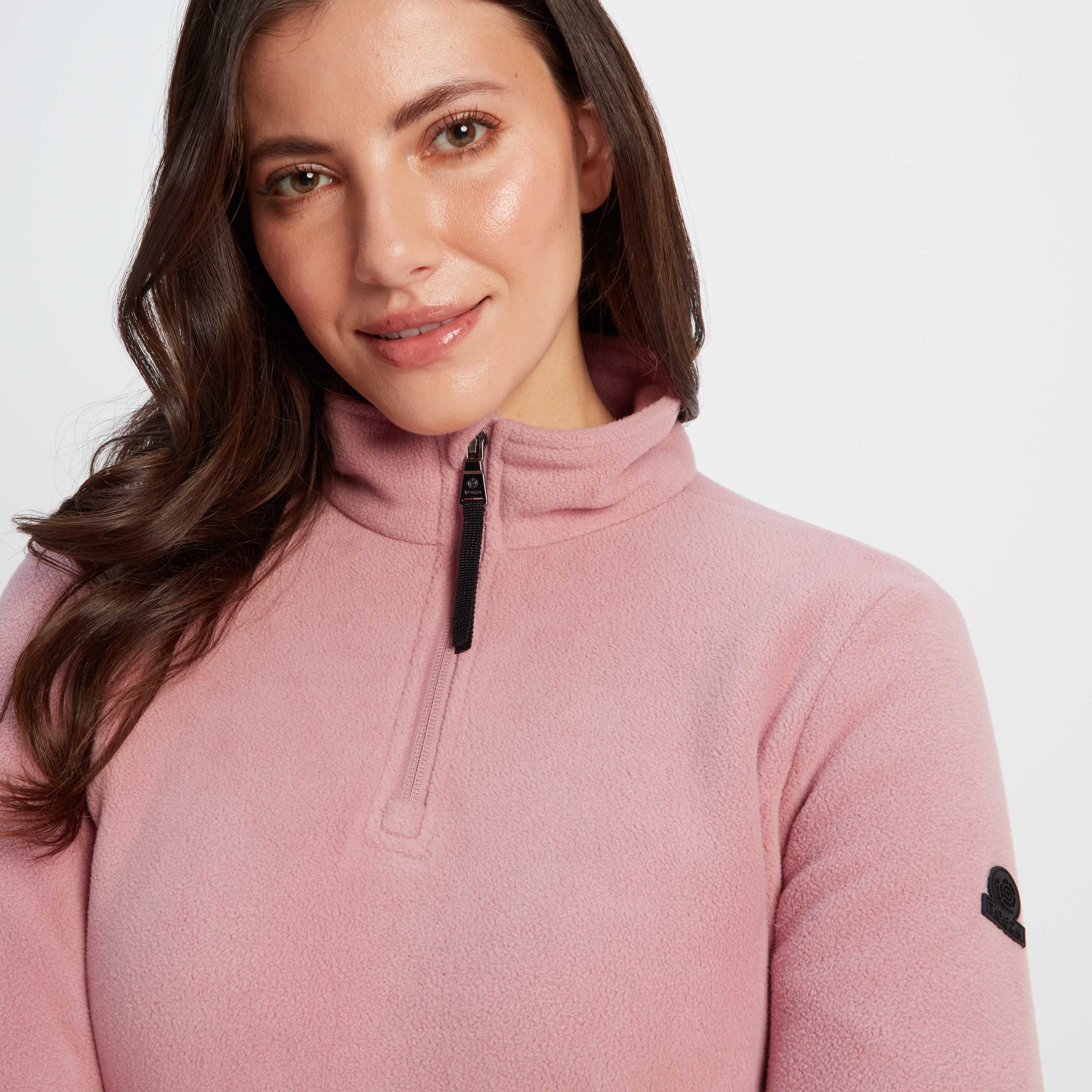 Revive Womens Quarter Zip Fleece - Faded Pink - Image 6