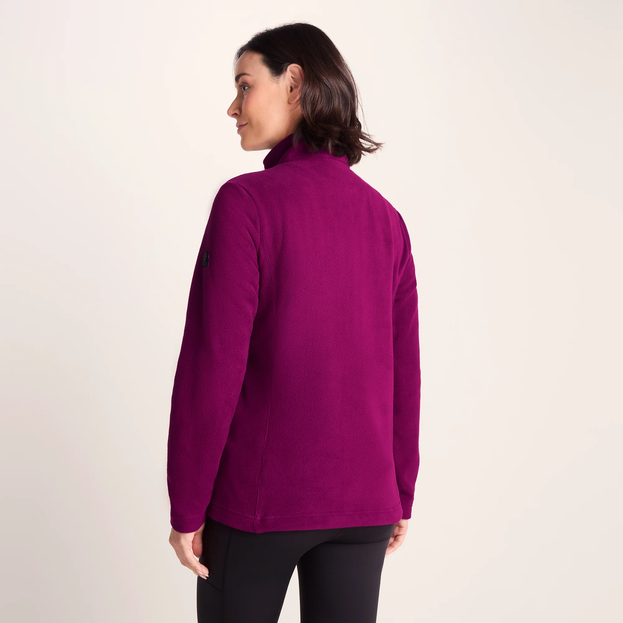 Revive Womens Quarter Zip Fleece - Purple Berry - Image 4