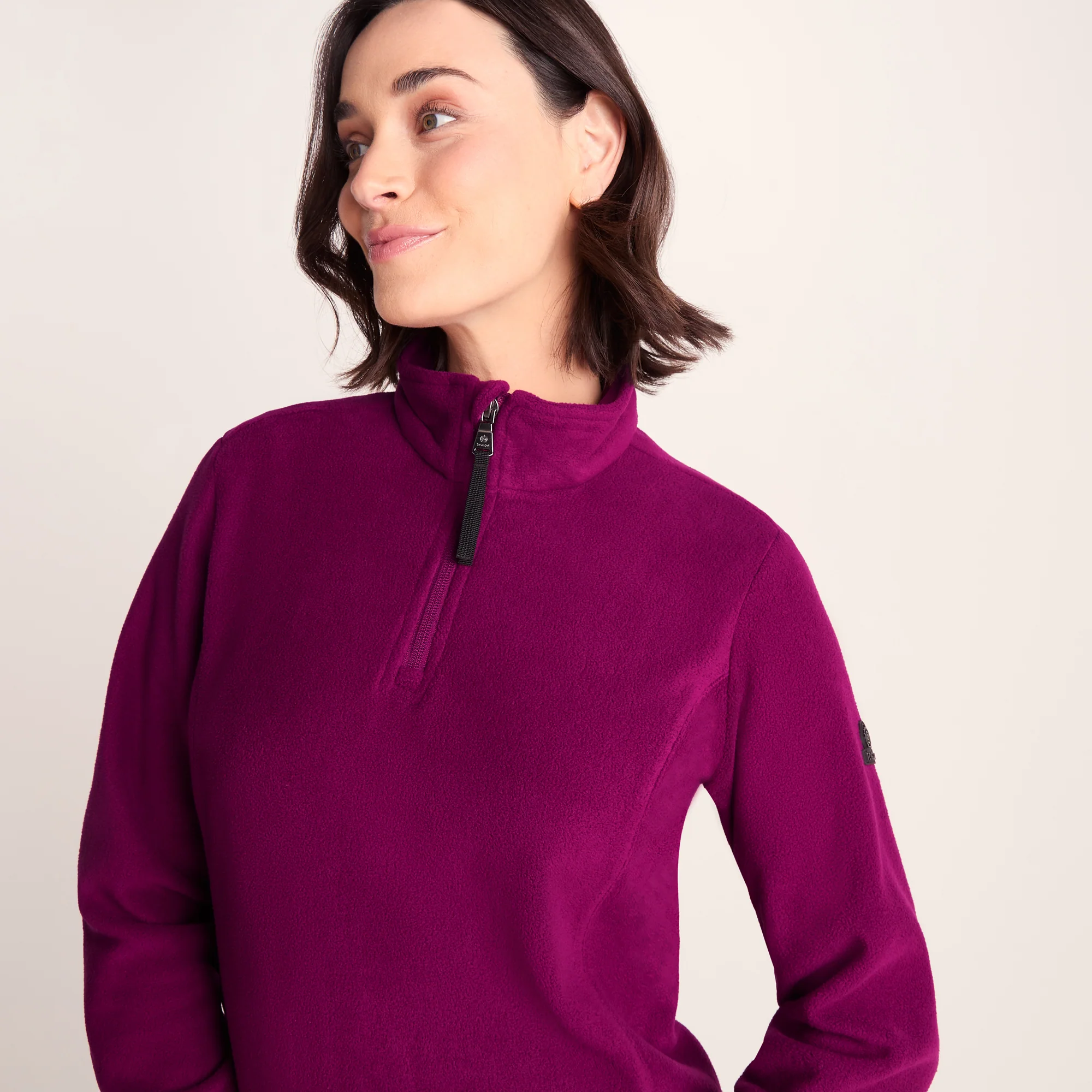 Revive Womens Quarter Zip Fleece - Purple Berry - Image 7